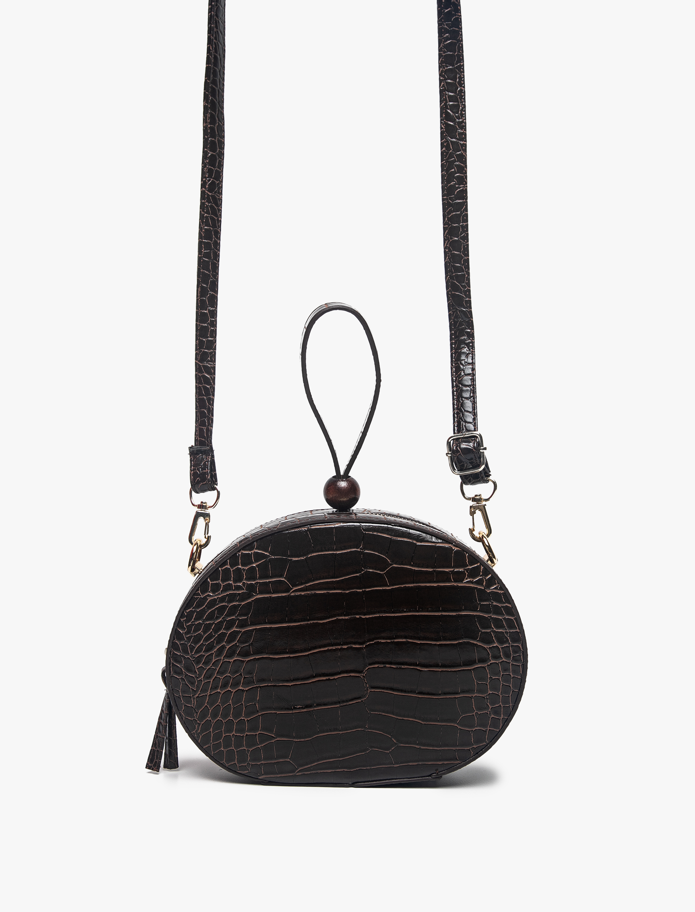  Kadın Omuz Çantası Suni Deri Fermuar Kapama