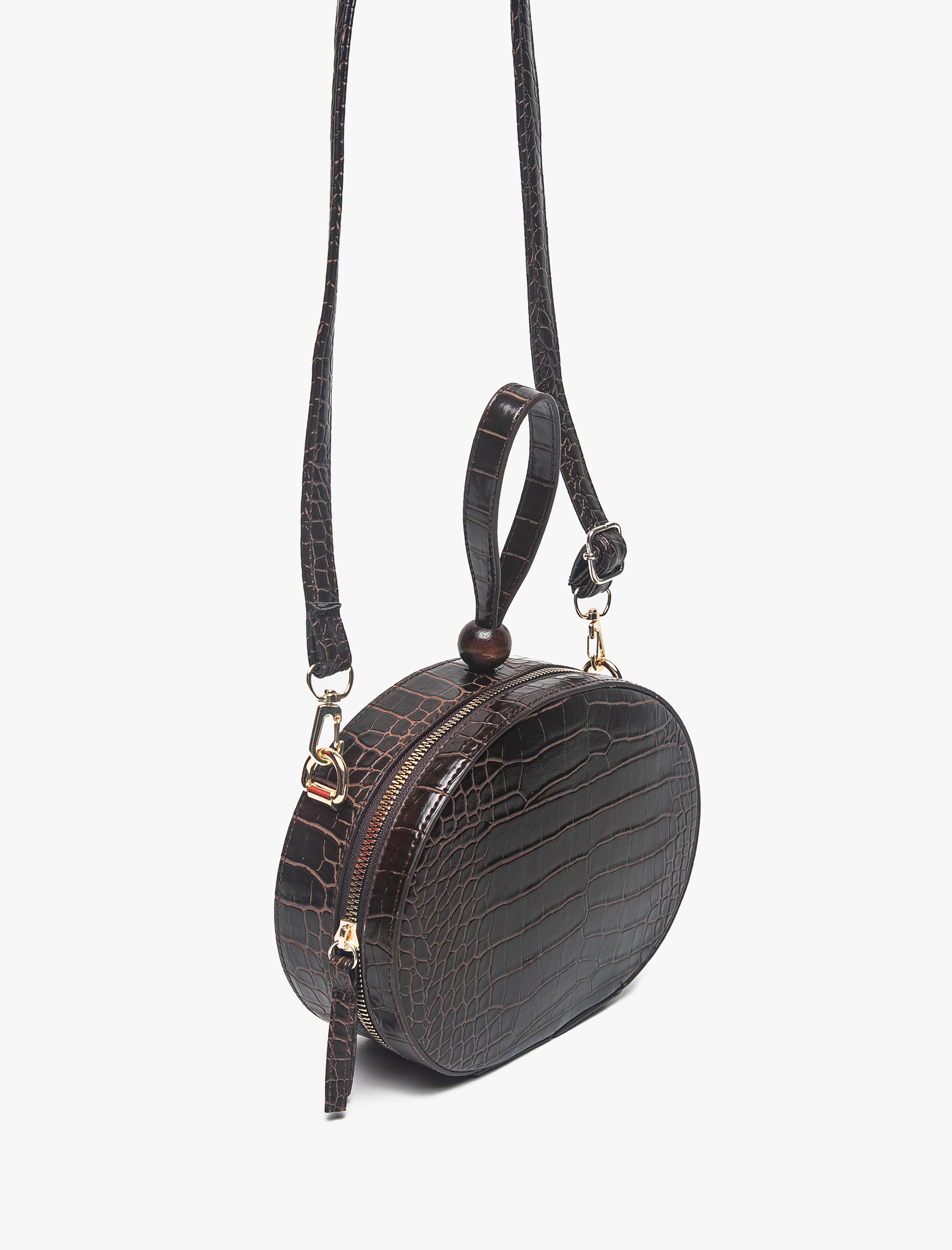  Kadın Omuz Çantası Suni Deri Fermuar Kapama