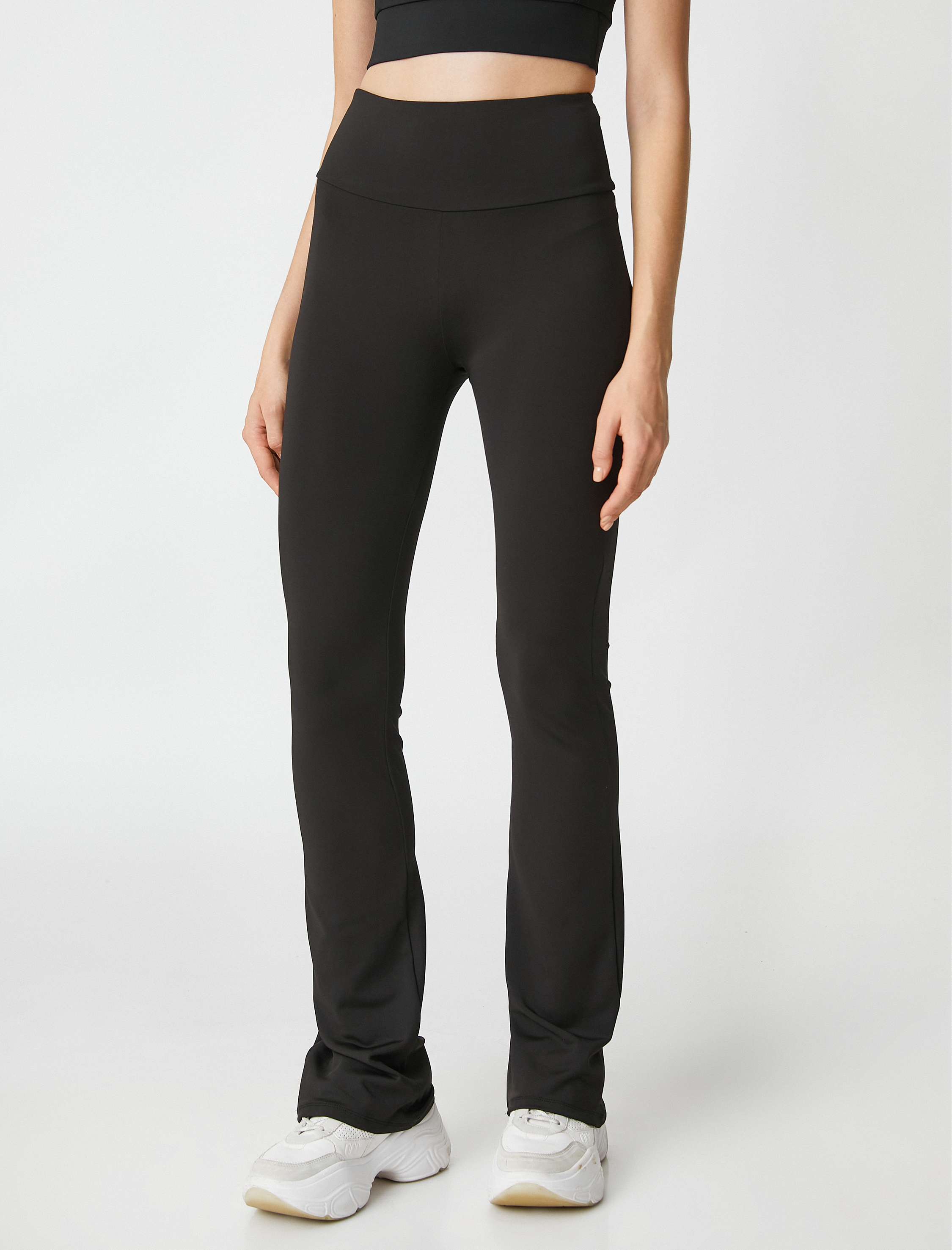   İspanyol Paça Tayt Yüksek Bel