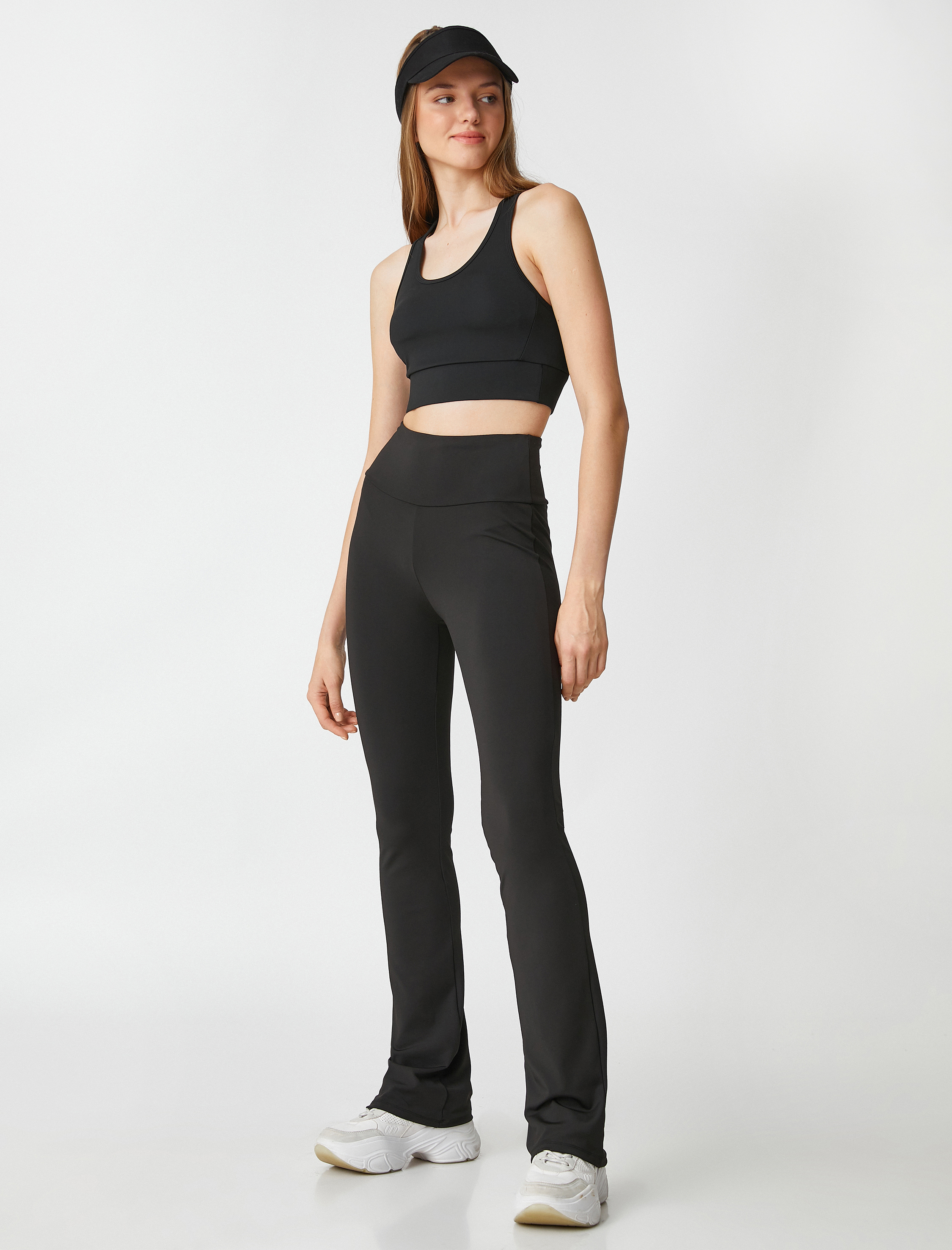   İspanyol Paça Tayt Yüksek Bel