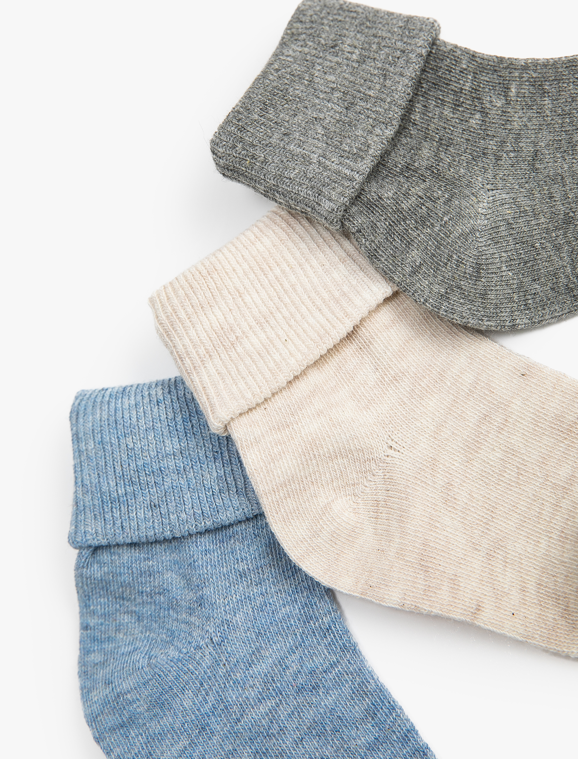  Erkek Bebek 3'lü Basic Basic Uzun Çorap Paketi