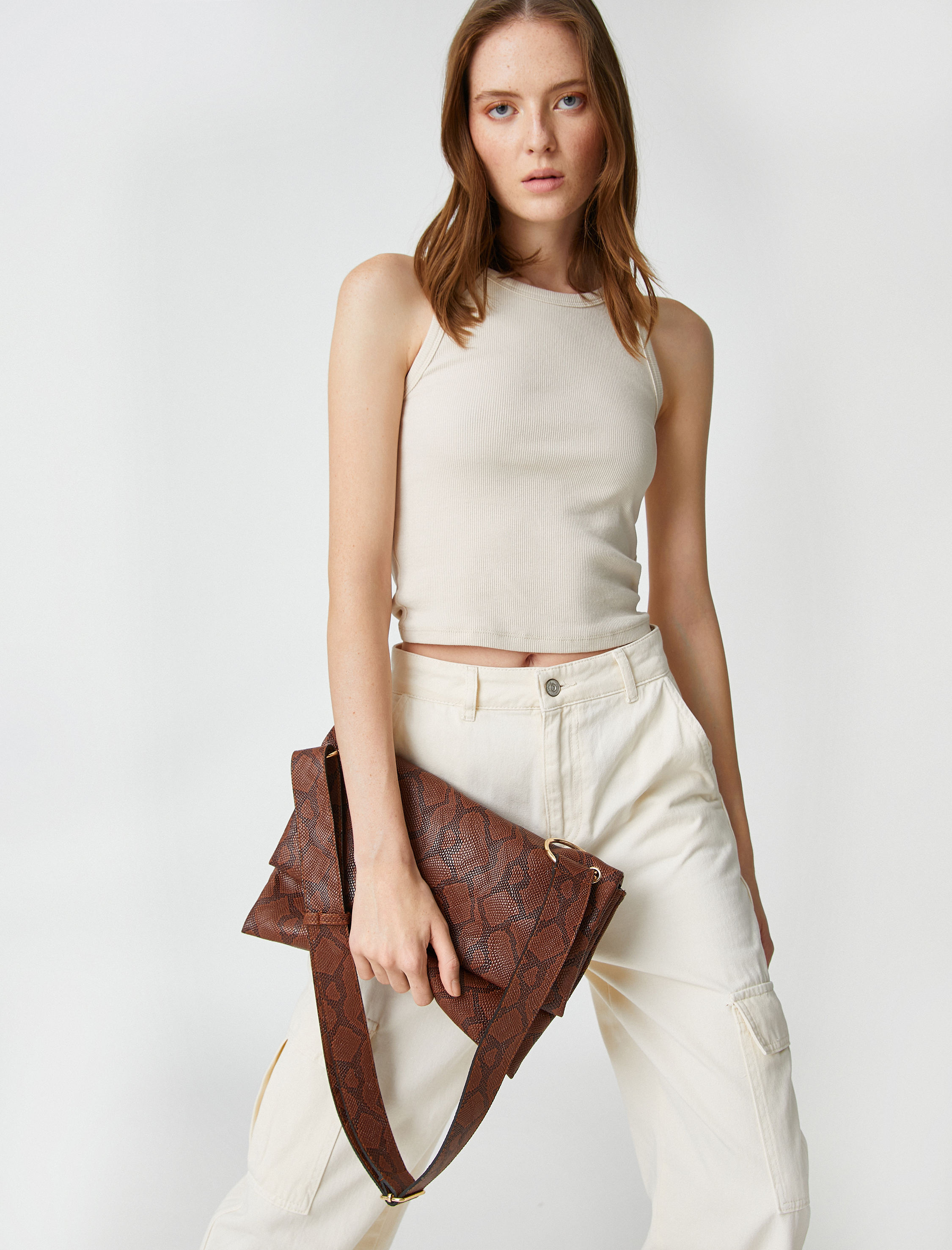  Kadın Postacı Çantası Suni Deri Kalın Askılı