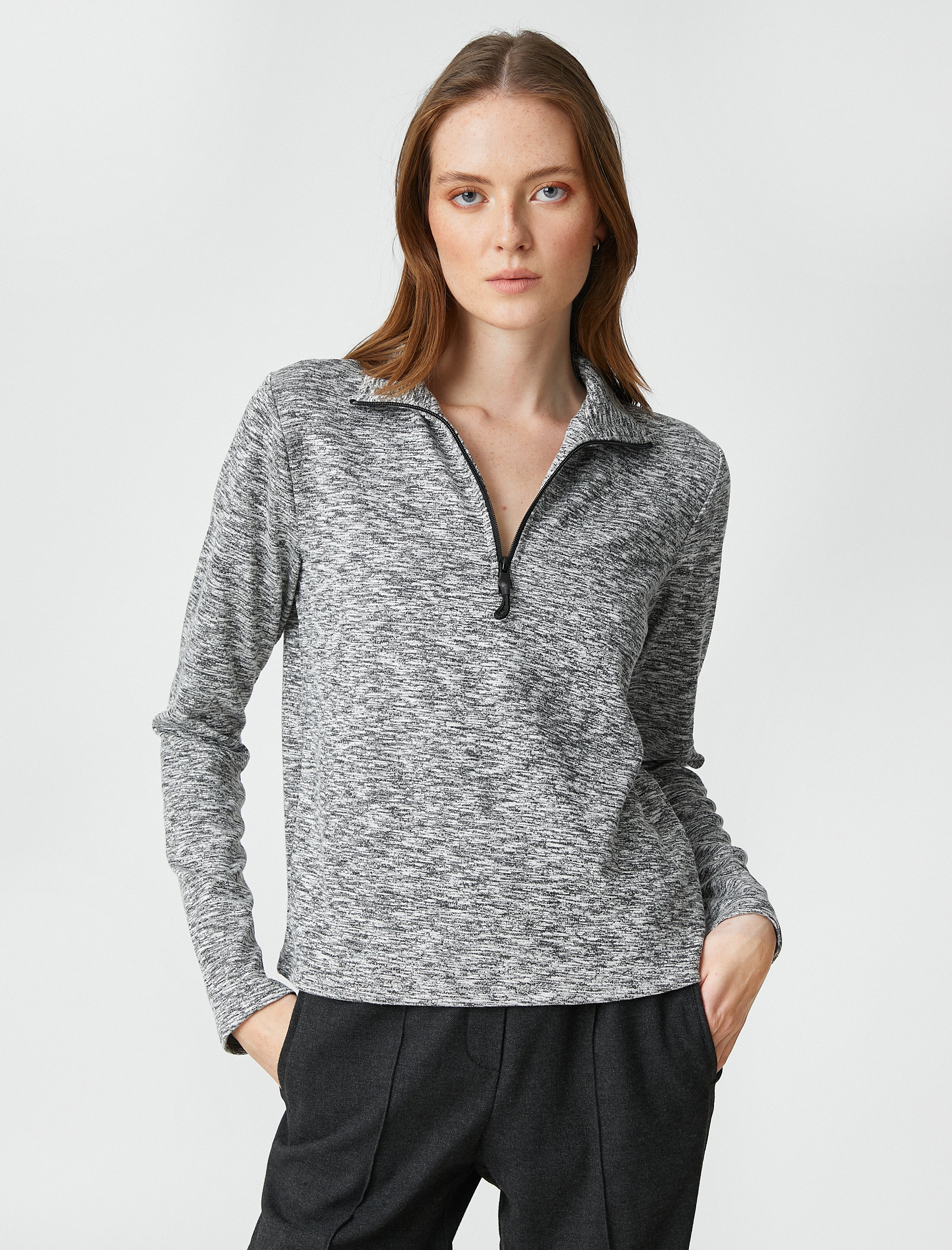   Koton X Şahika Ercümen - Yarım Fermuarlı Sweatshirt