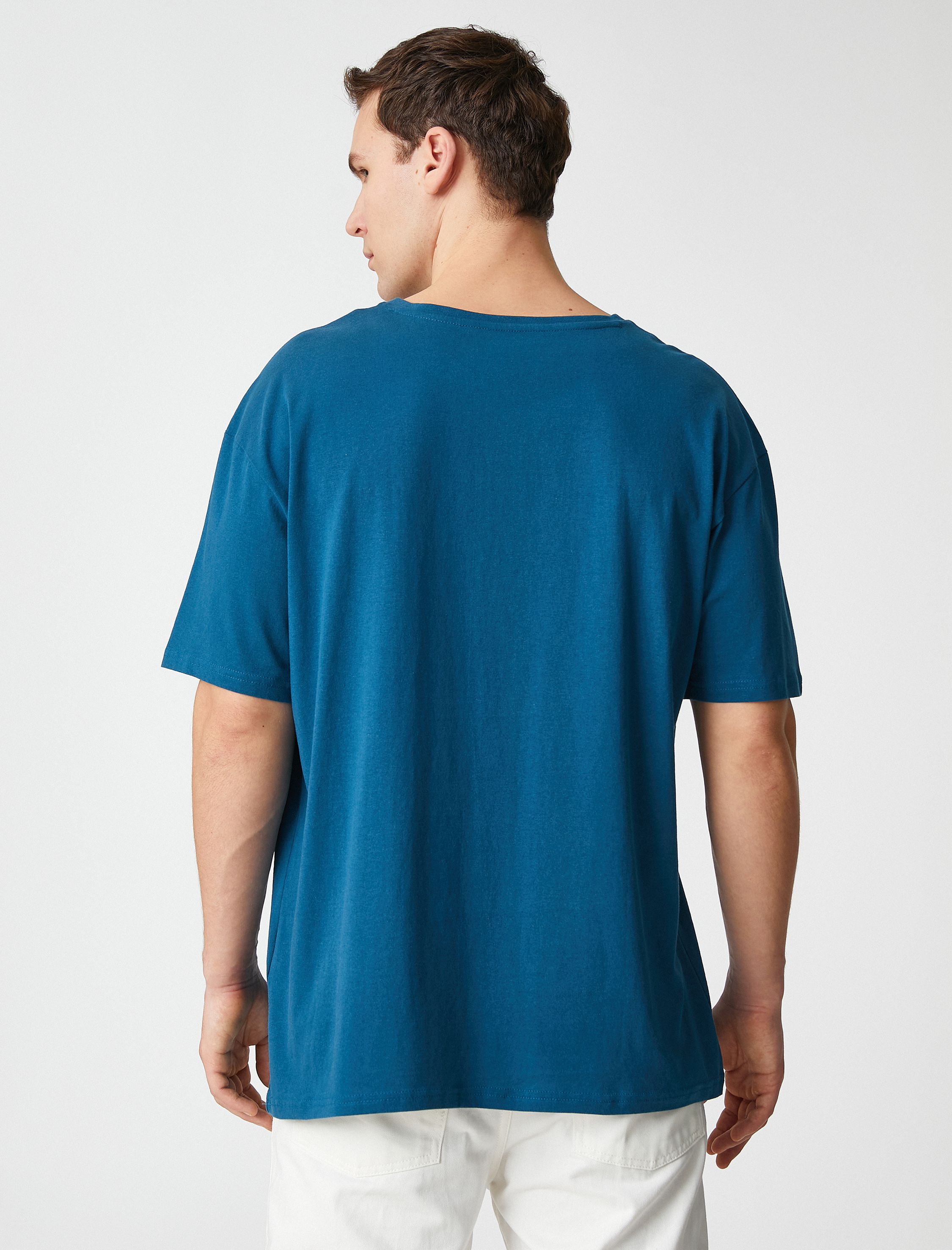 Koton Oversize Basic Tişört Pamuklu. 4