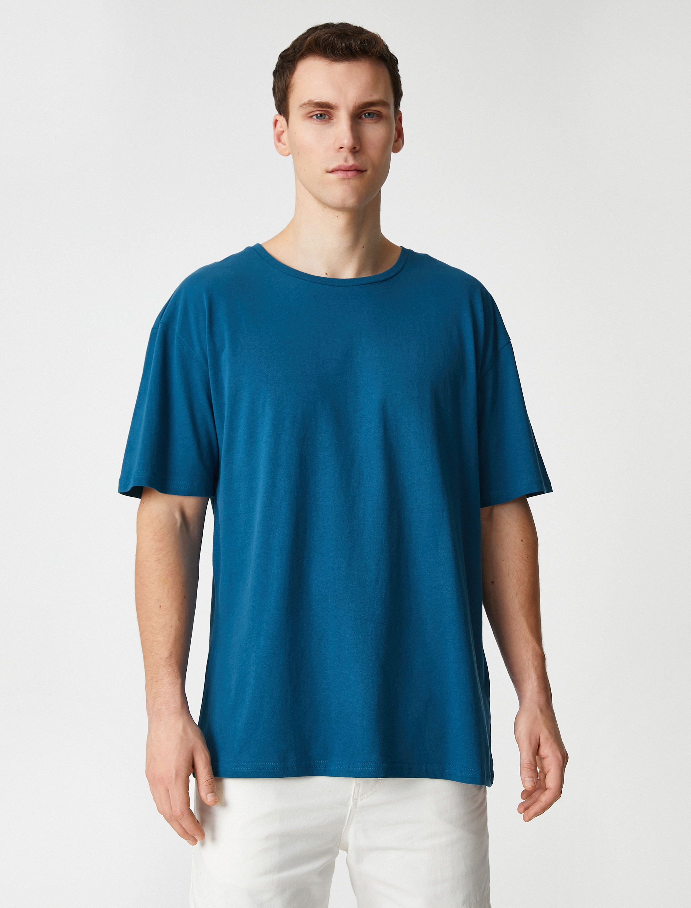 Koton Oversize Basic Tişört Pamuklu. 3