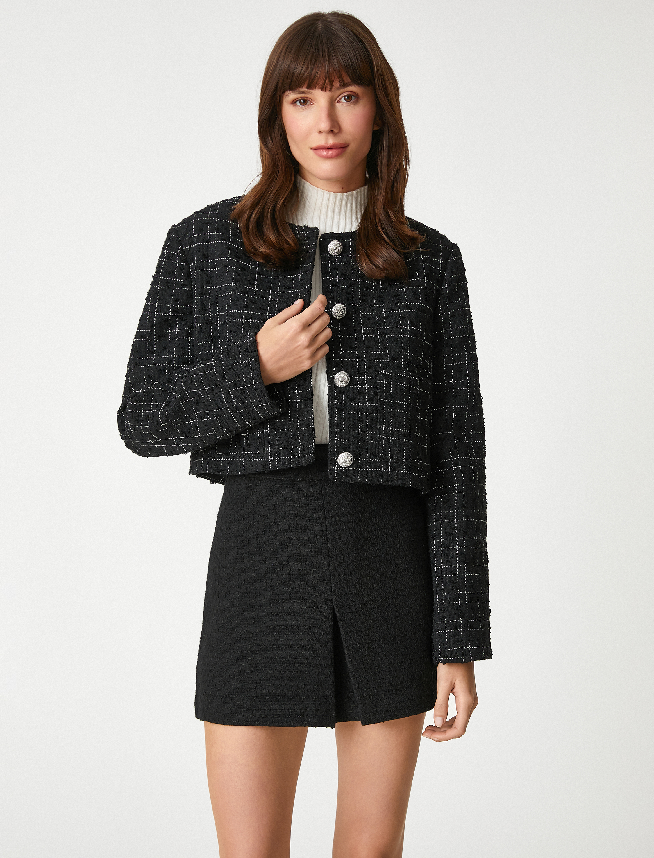   Mini Tüvit Etek Taş Detaylı