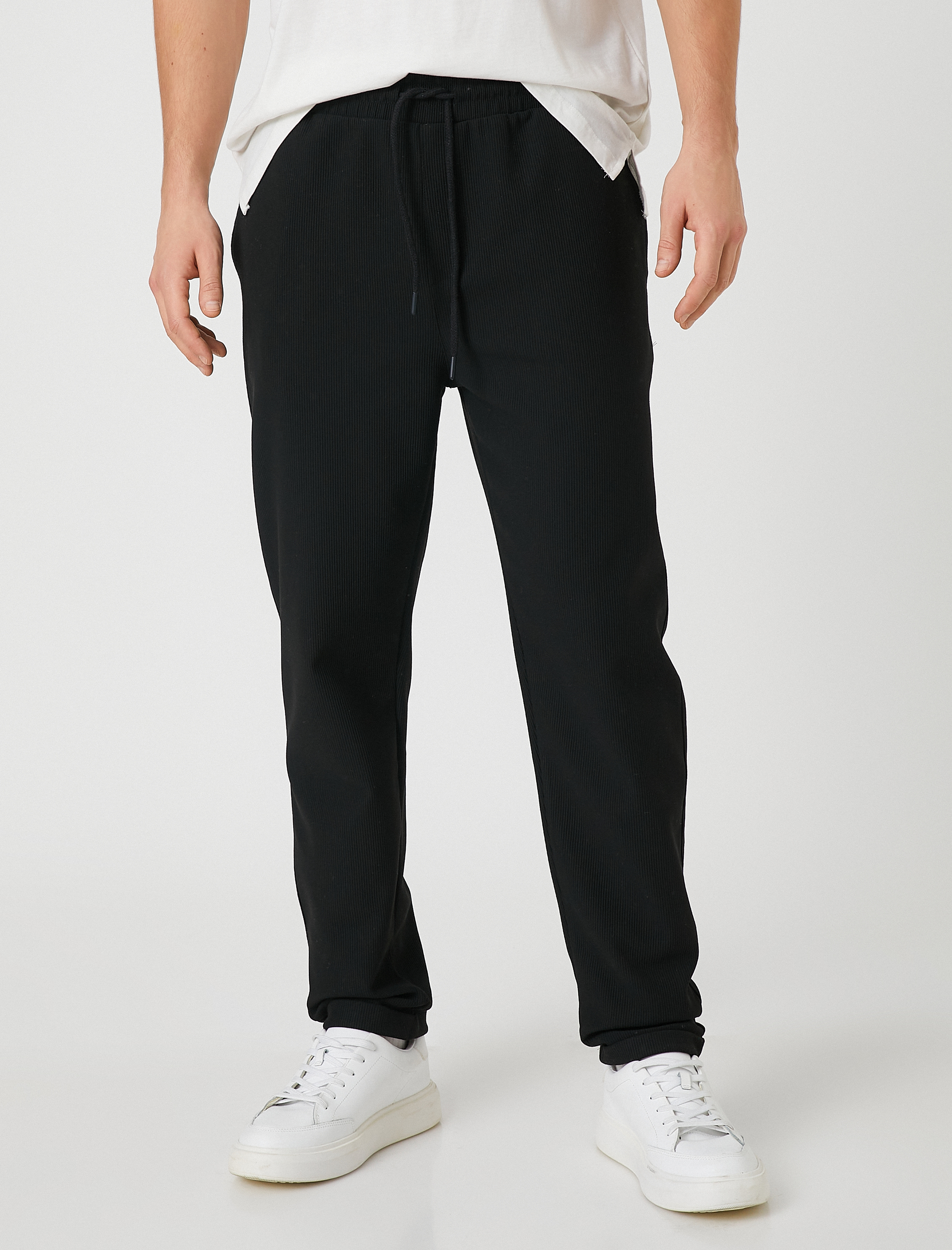   Jogger Eşofman Altı Beli Bağcıklı Cep Detaylı