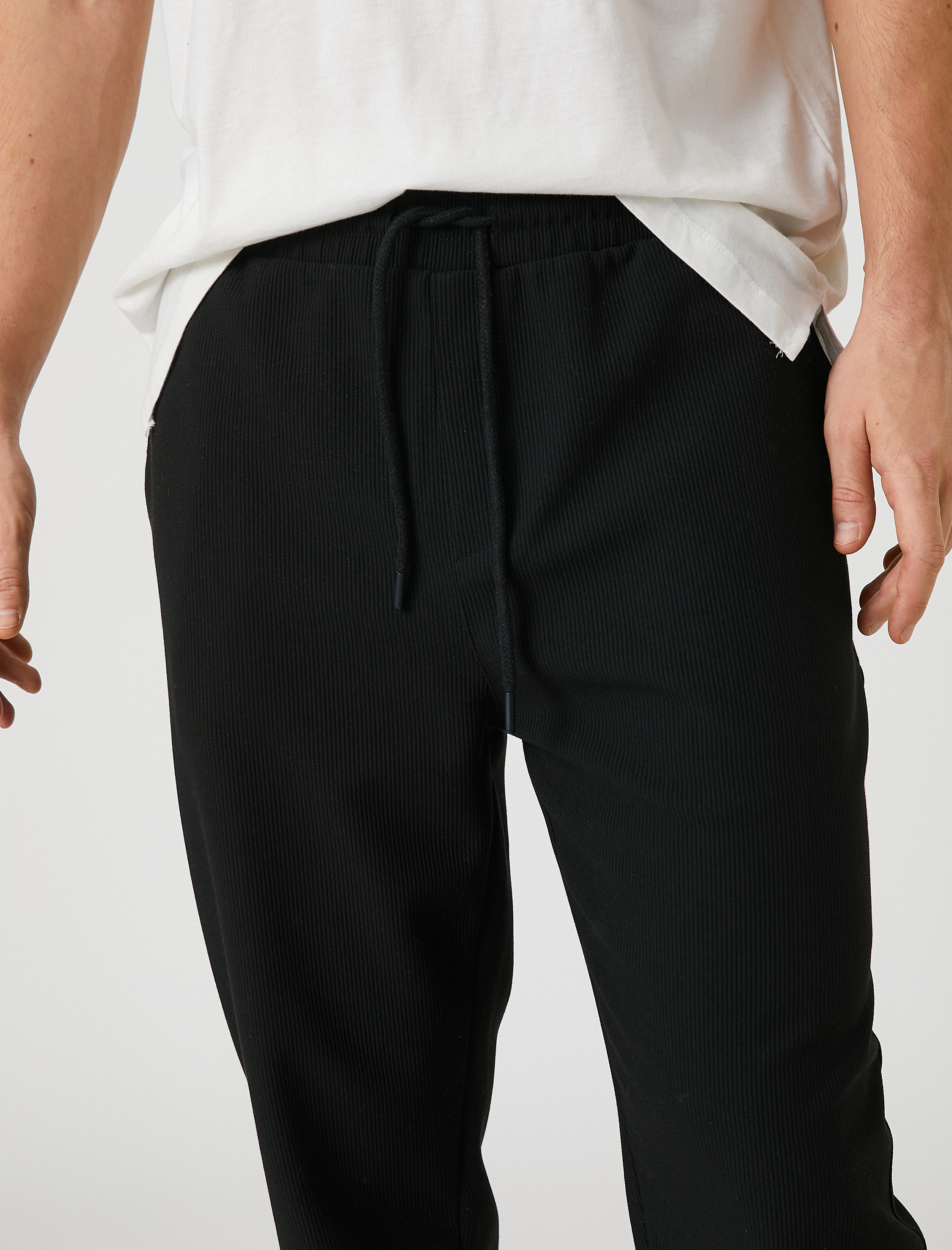   Jogger Eşofman Altı Beli Bağcıklı Cep Detaylı