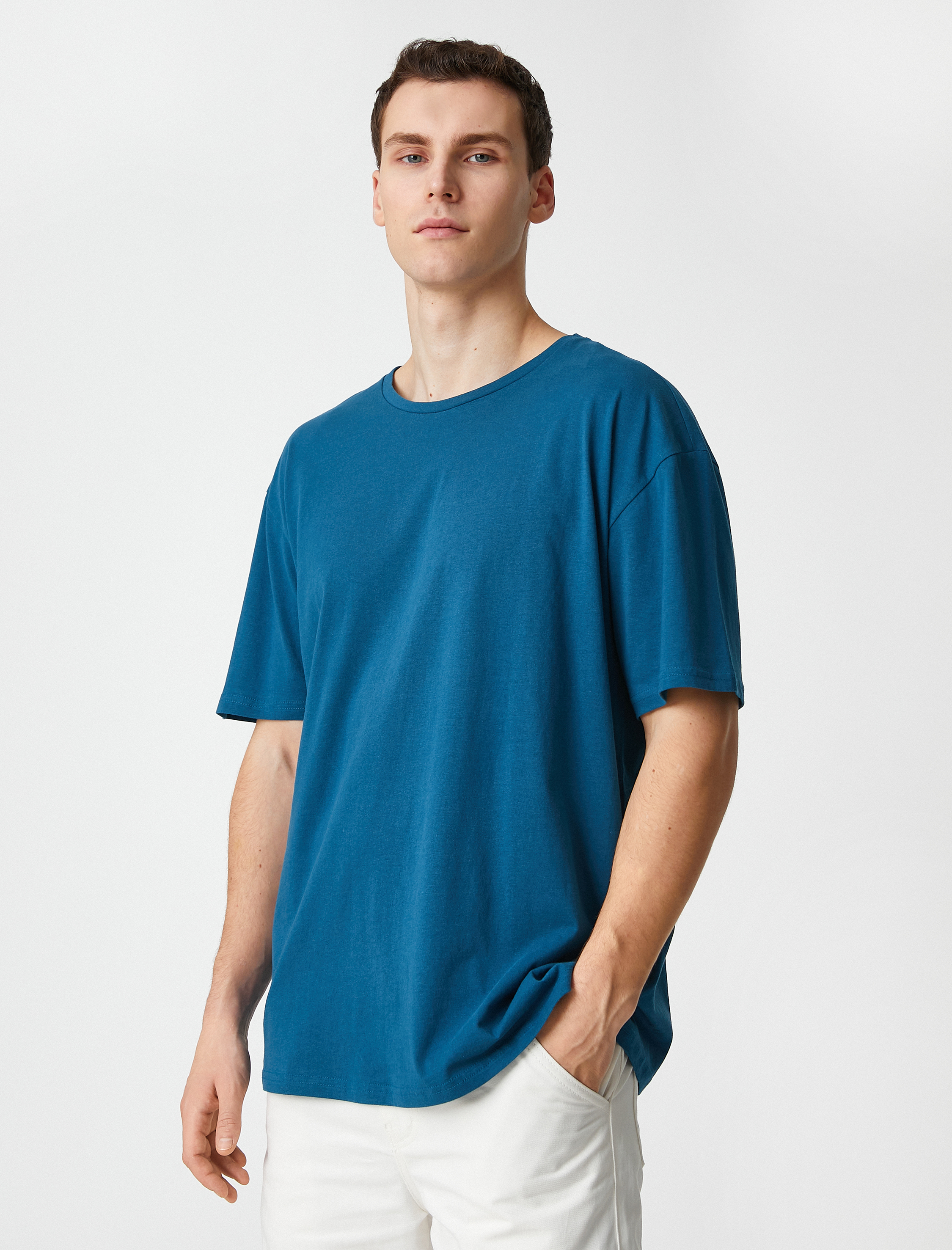 Koton Oversize Basic Tişört Pamuklu. 1