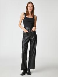 Kare Yaka Crop Bluz