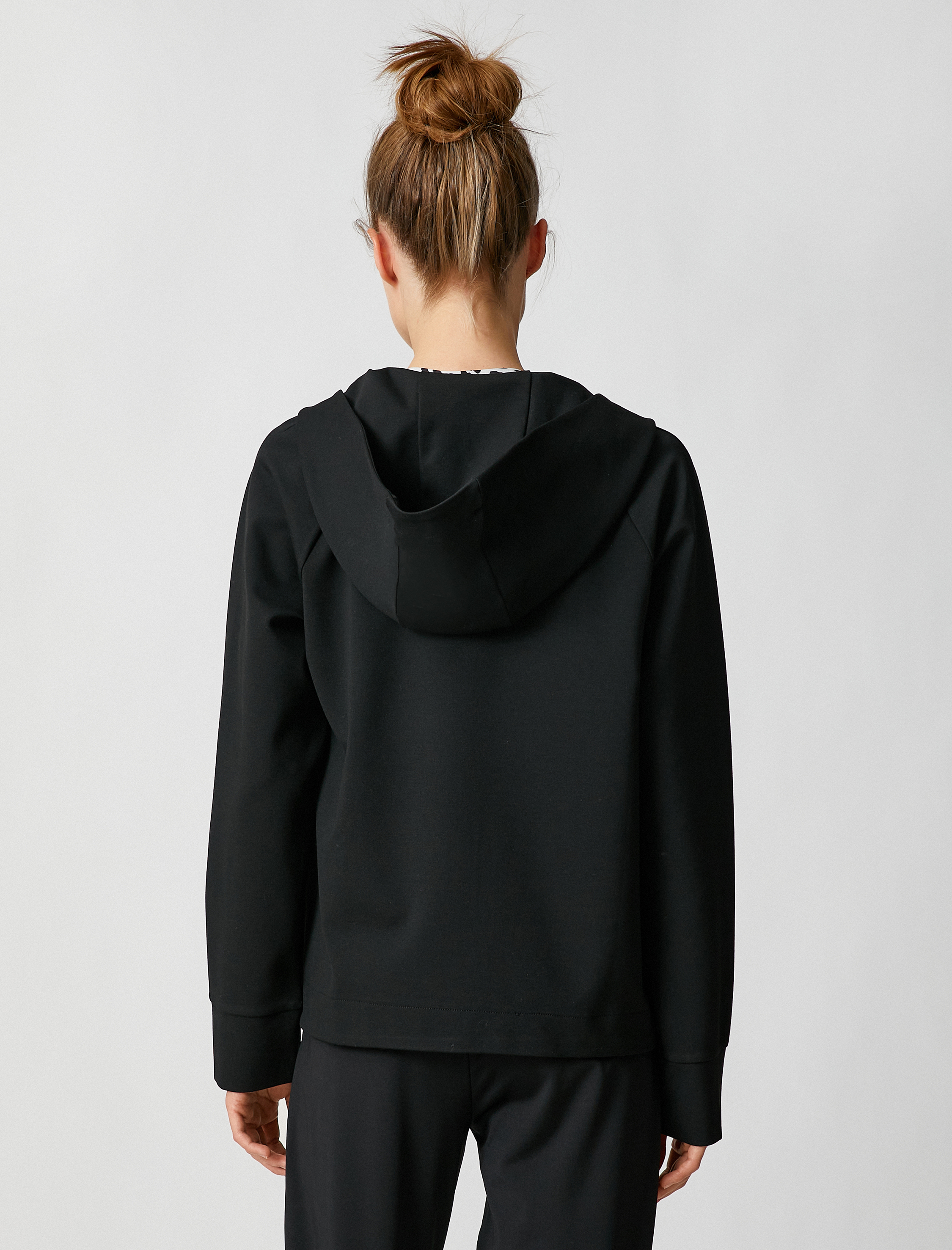   Fermuarlı Sweatshirt Kanguru Cepli Kalın Dokulu