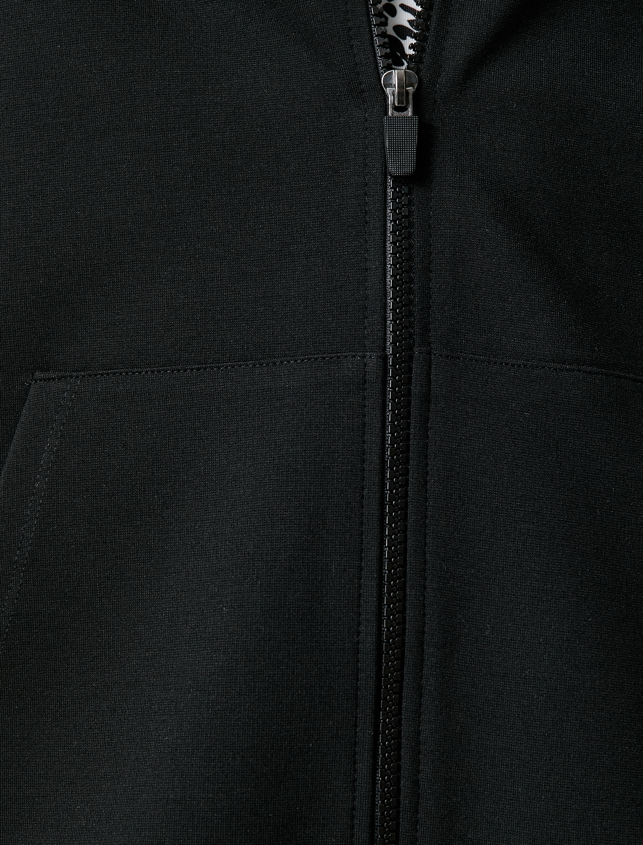   Fermuarlı Sweatshirt Kanguru Cepli Kalın Dokulu