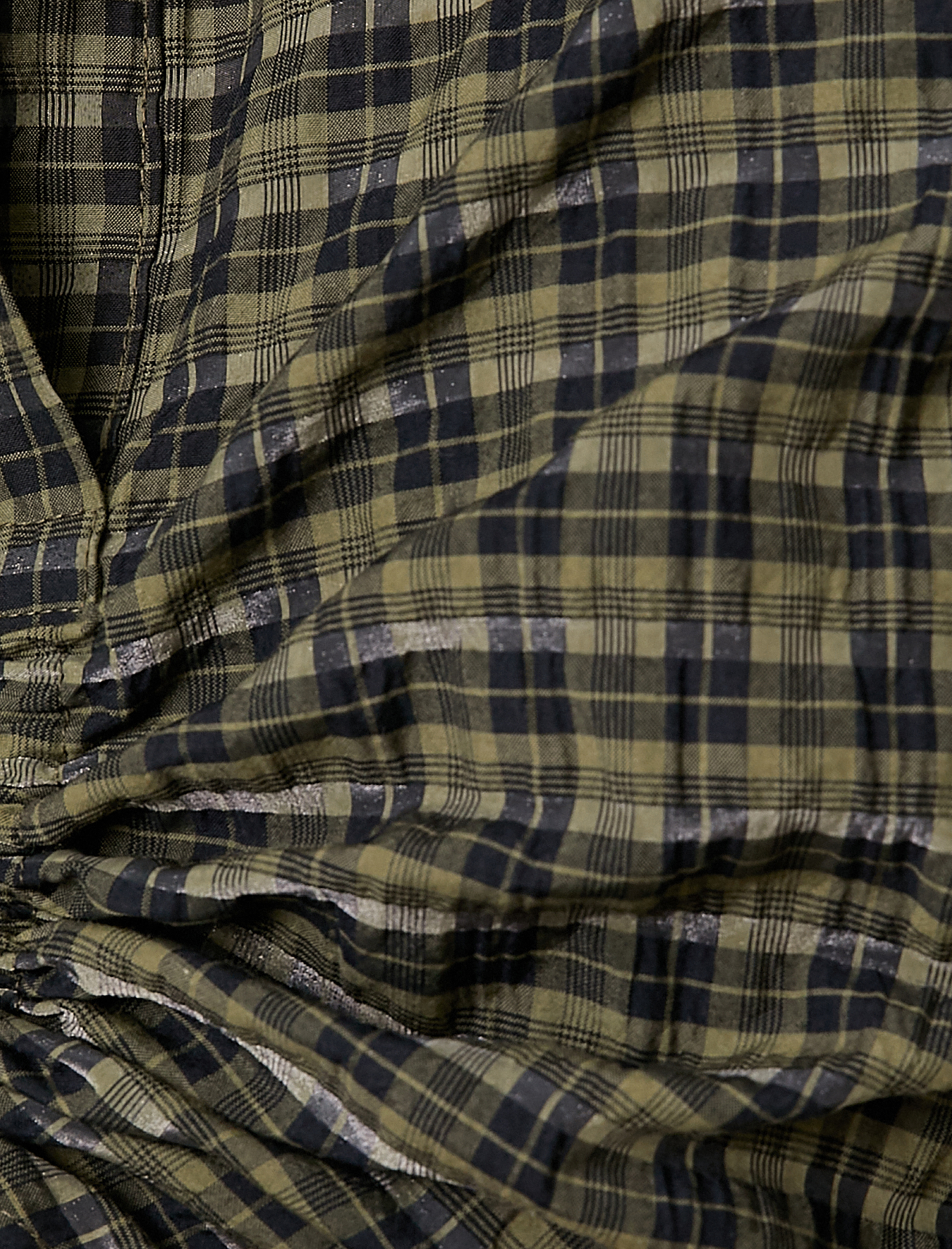   Crop Gömlek Uzun Kollu Büzgü Detaylı Klasik Yaka