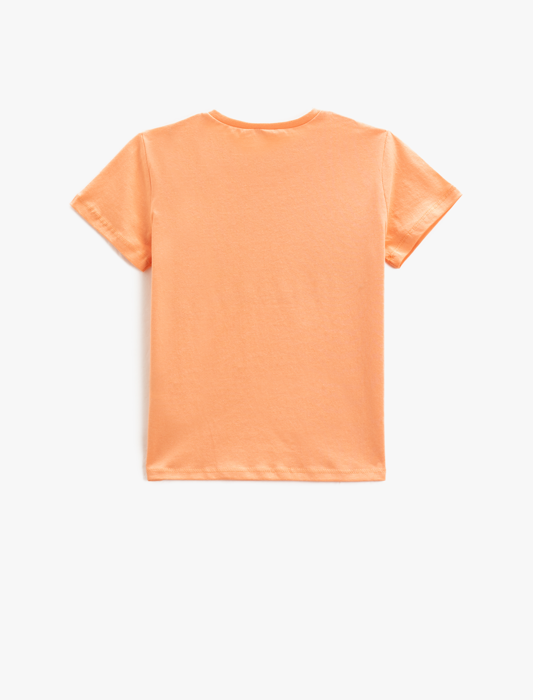  Kız Çocuk Kısa Kollu Tişört Miami Baskılı Bisiklet Yaka