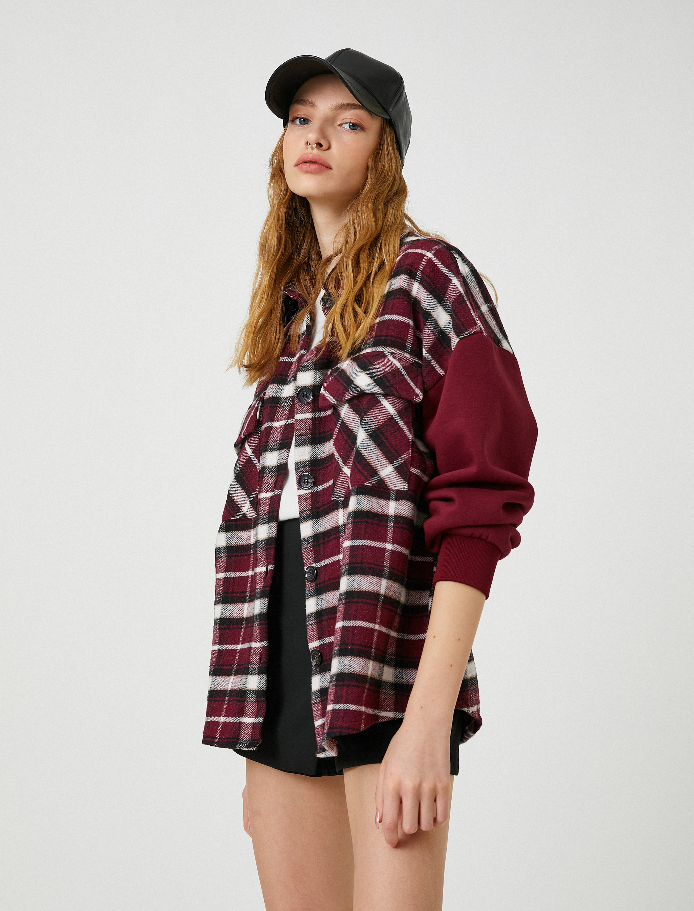   Oduncu Gömlek Ceket Kol Detaylı