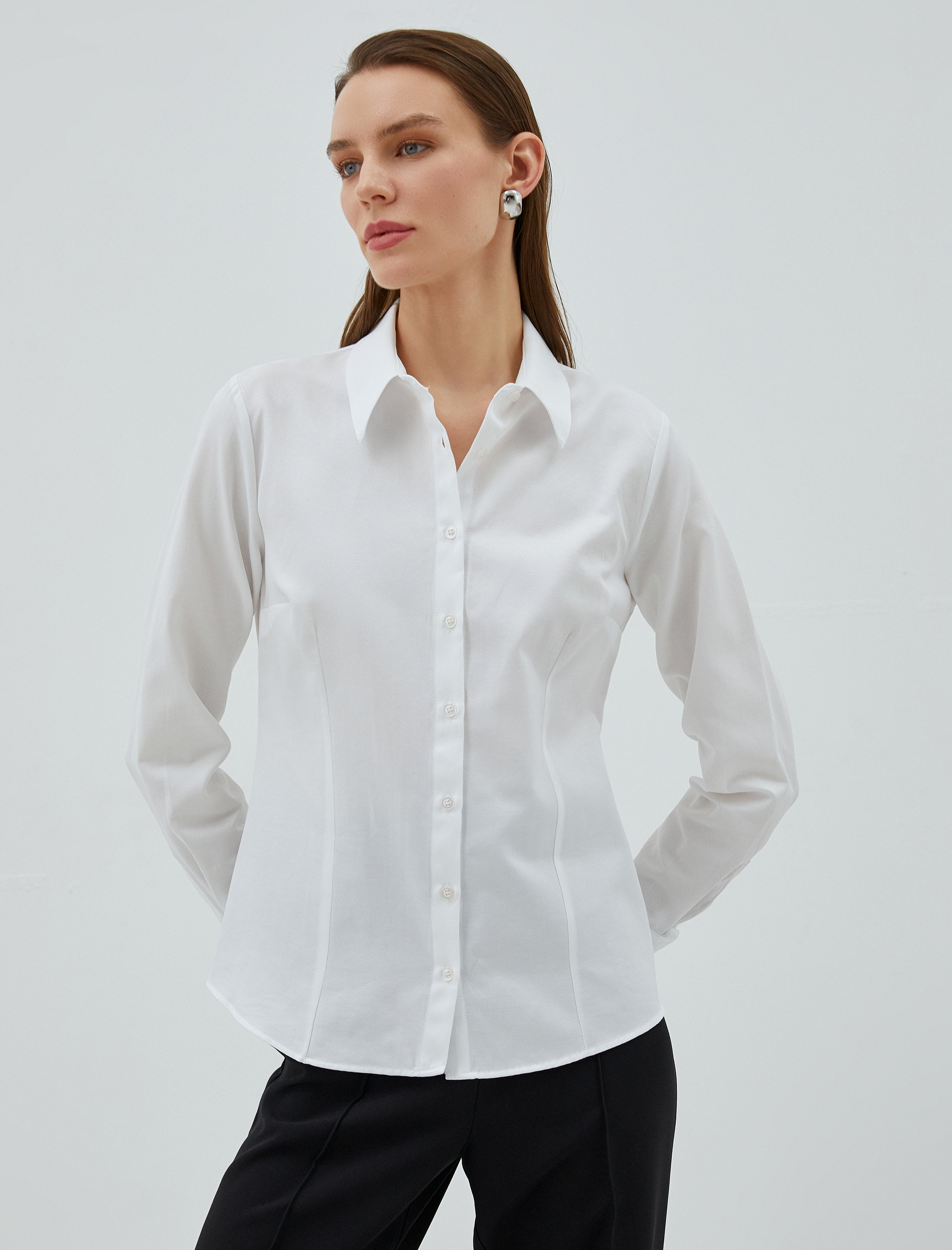   Basic Gömlek Uzun Kollu