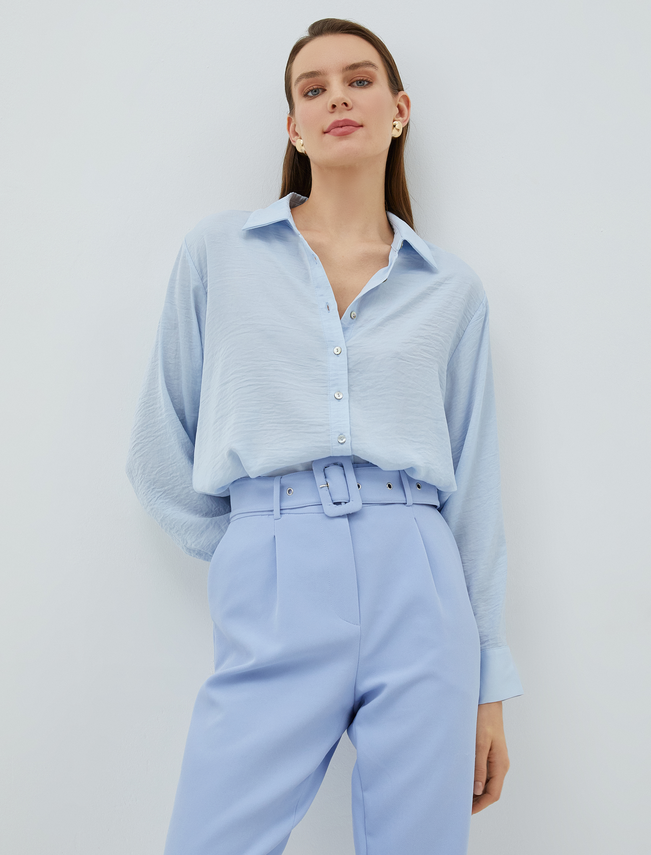   Basic Gömlek Uzun Kollu Düğmeli