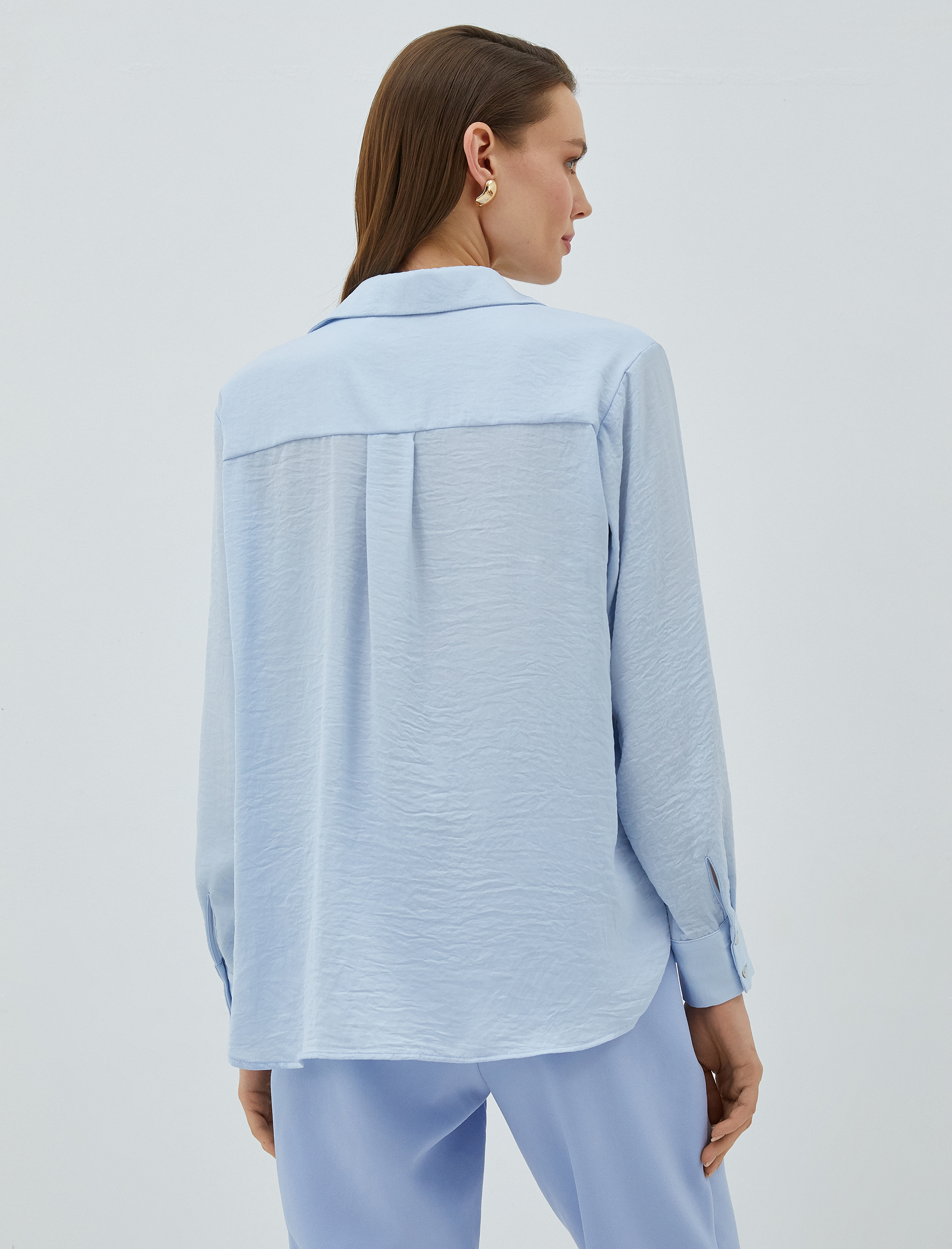   Basic Gömlek Uzun Kollu Düğmeli