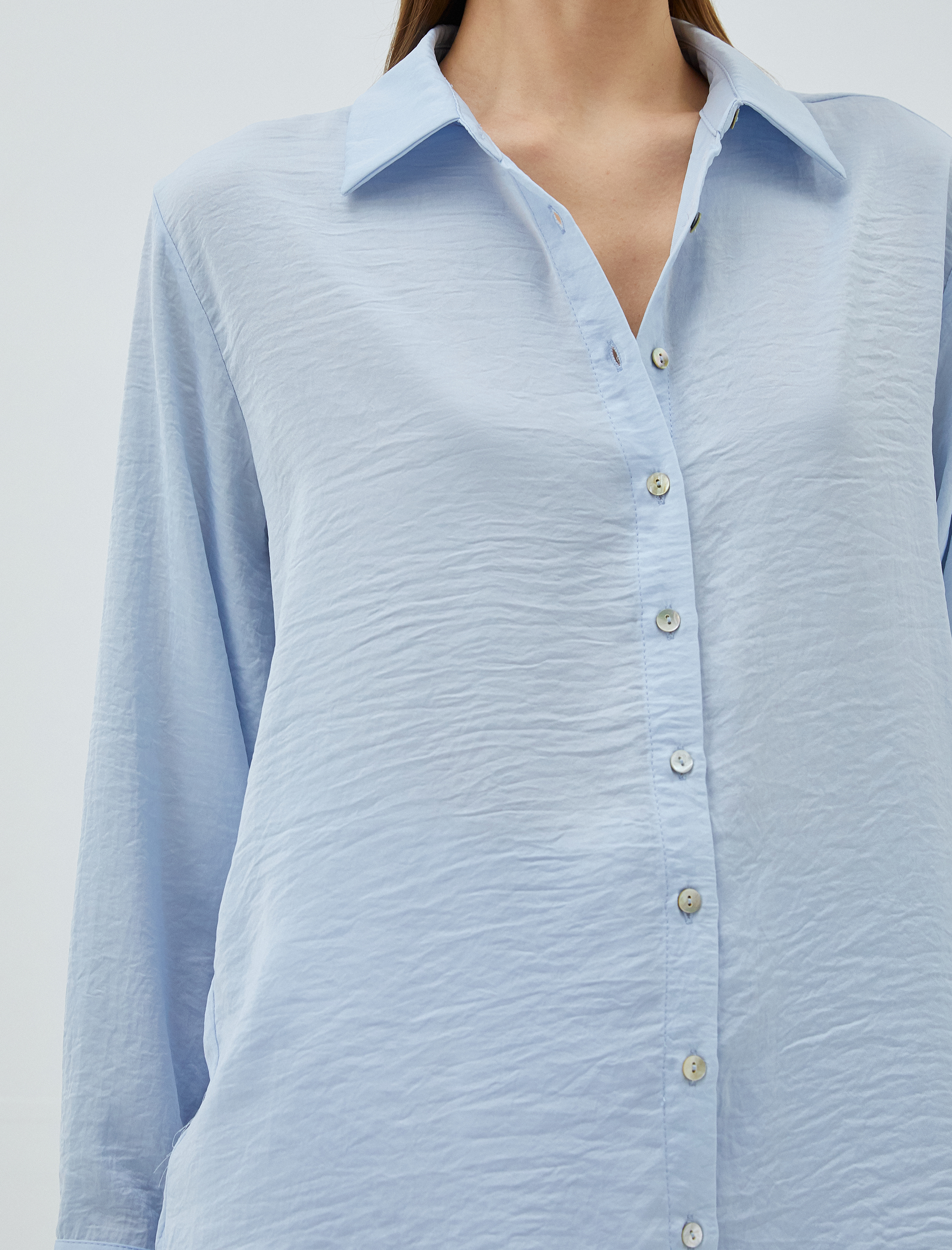   Basic Gömlek Uzun Kollu Düğmeli