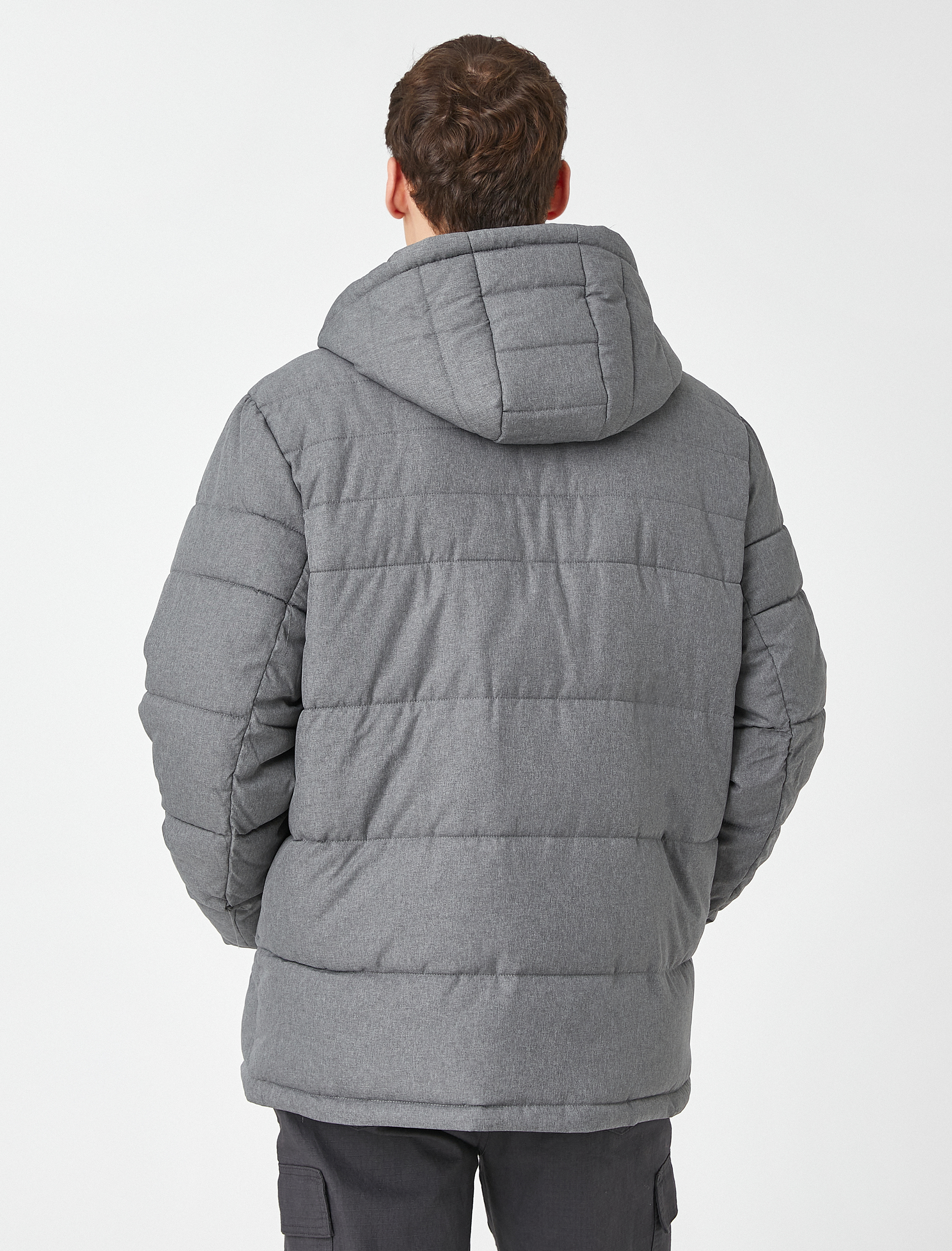   Anorak Şişme Mont Kapşonlu Cepli