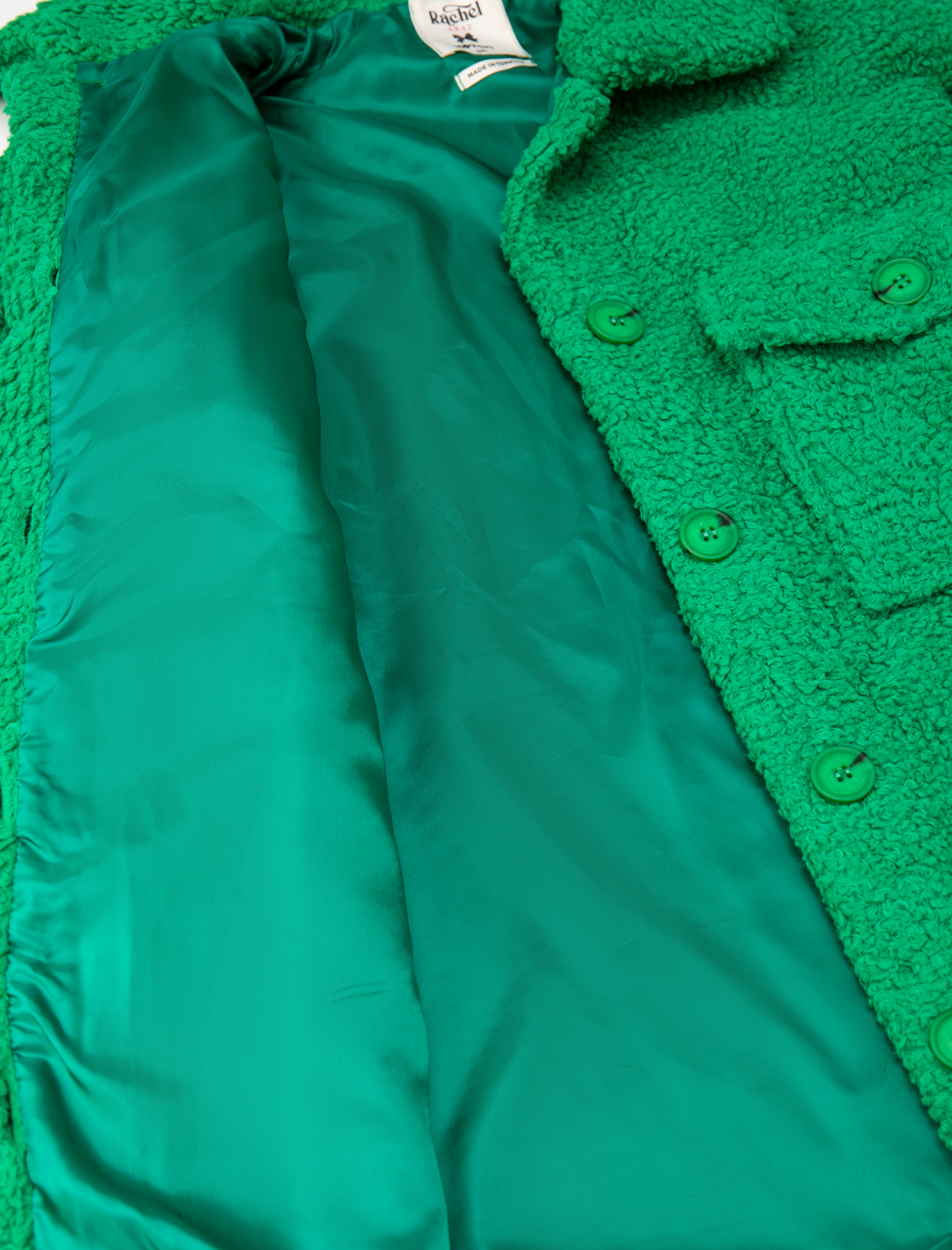   Cepli Oversize Peluş Ceket