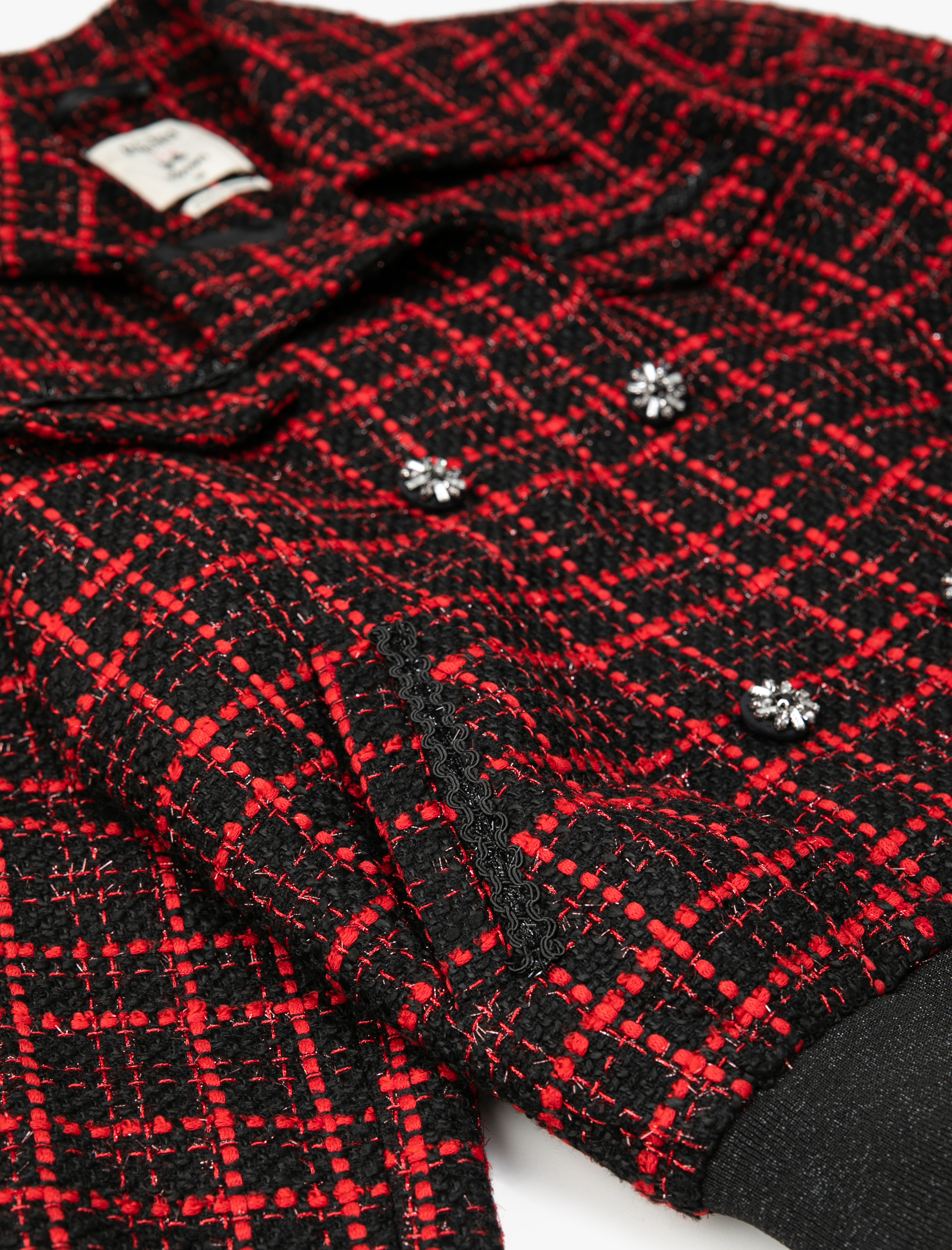   Rachel Araz X Koton - Cepli Taşlı Düğmeli Bomber Tüvit Ceket