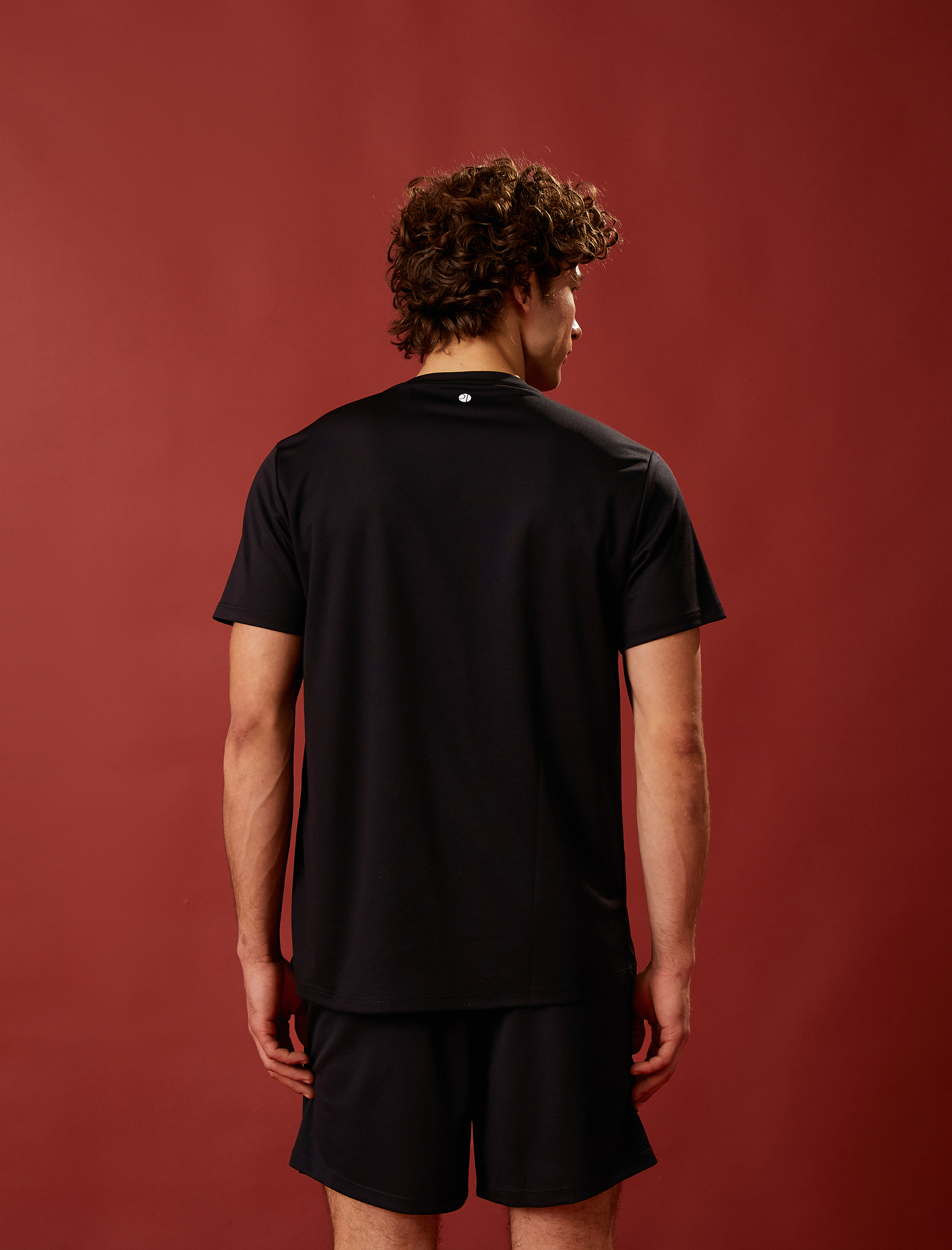   Slogan Detaylı Spor Tişört