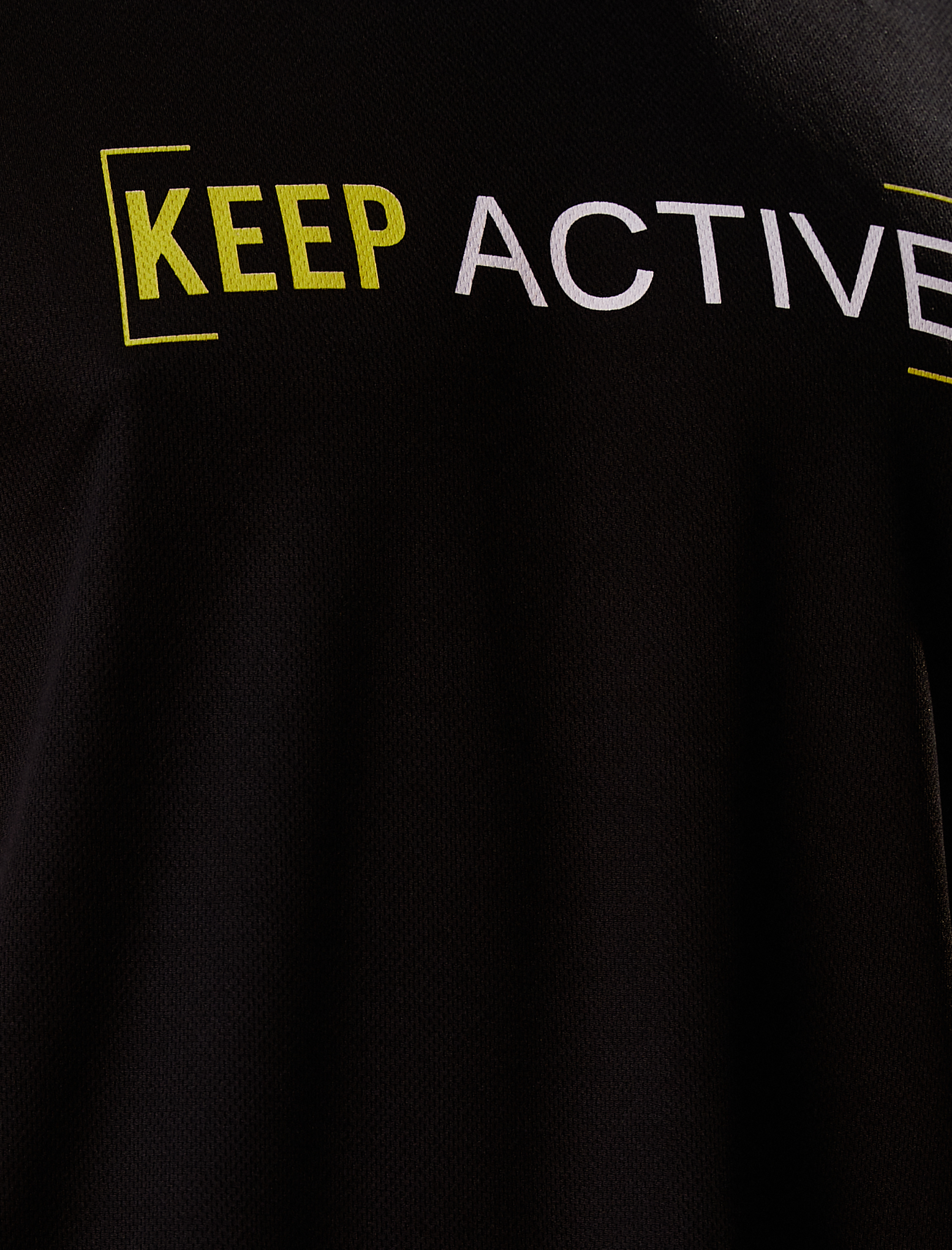   Slogan Detaylı Spor Tişört