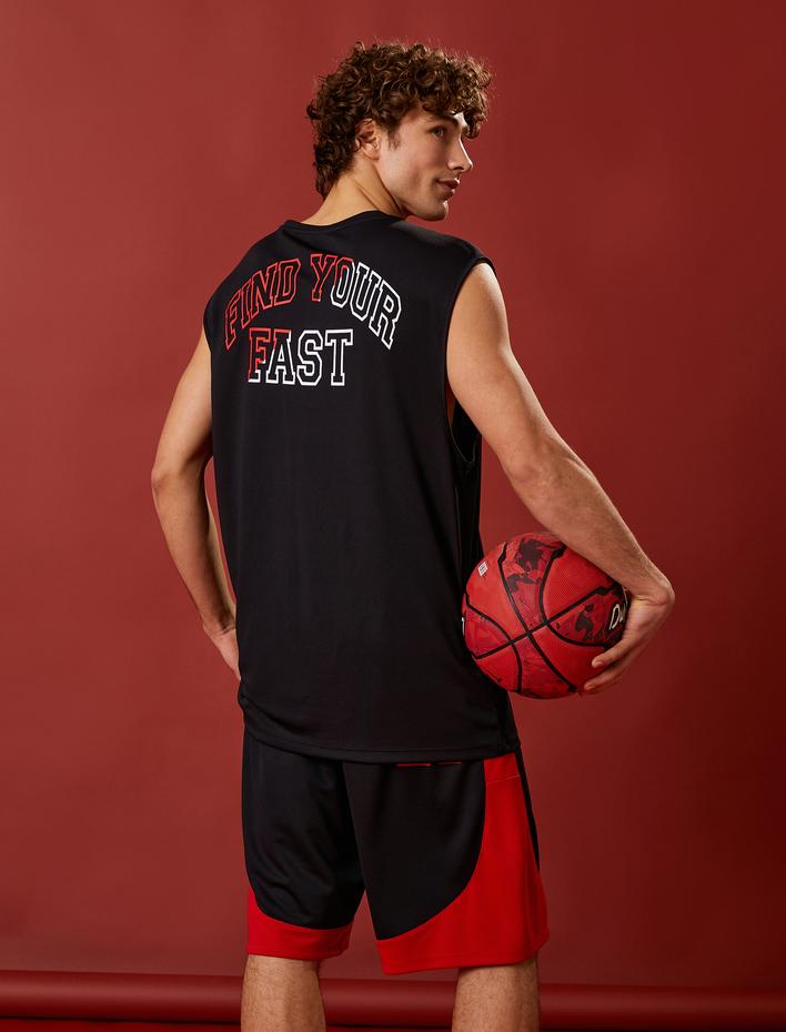  Baskılı Basketbol Atlet