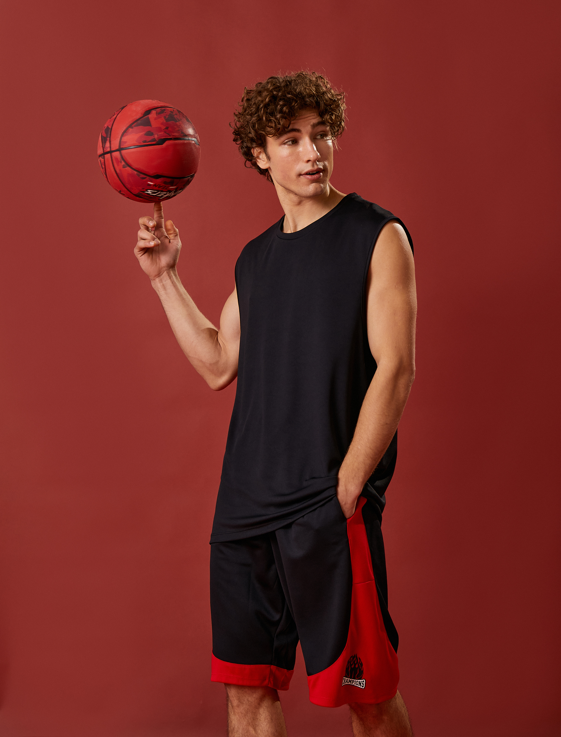   Baskılı Basketbol Atlet