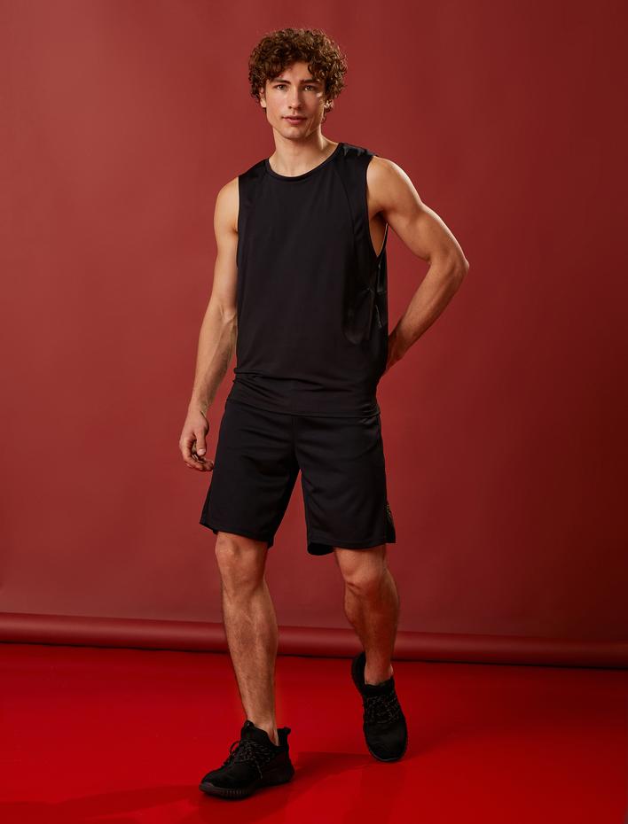  Baskılı Spor Şort