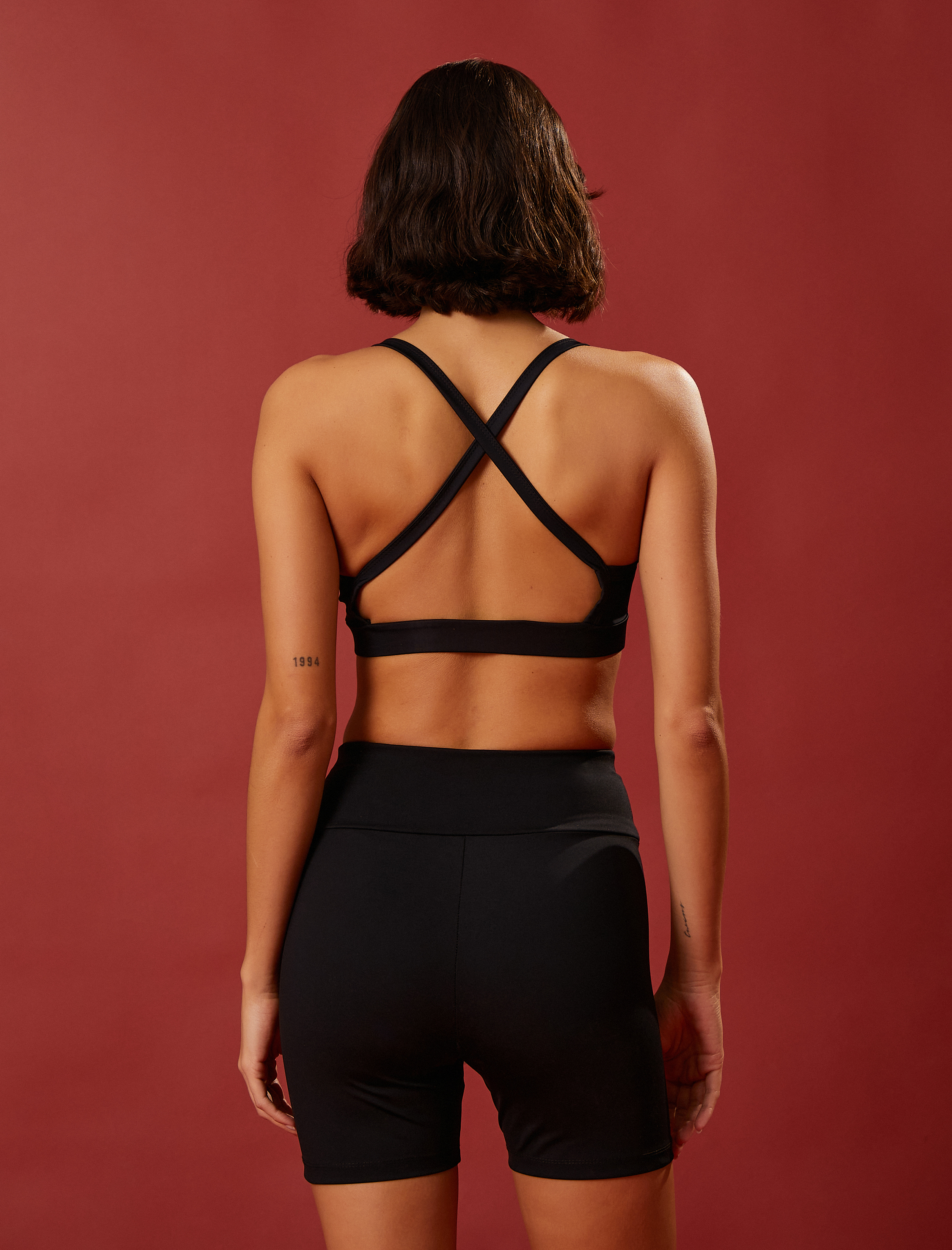   Toparlayıcı Sporcu Sütyeni Sırtı Çapraz Askılı Balensiz