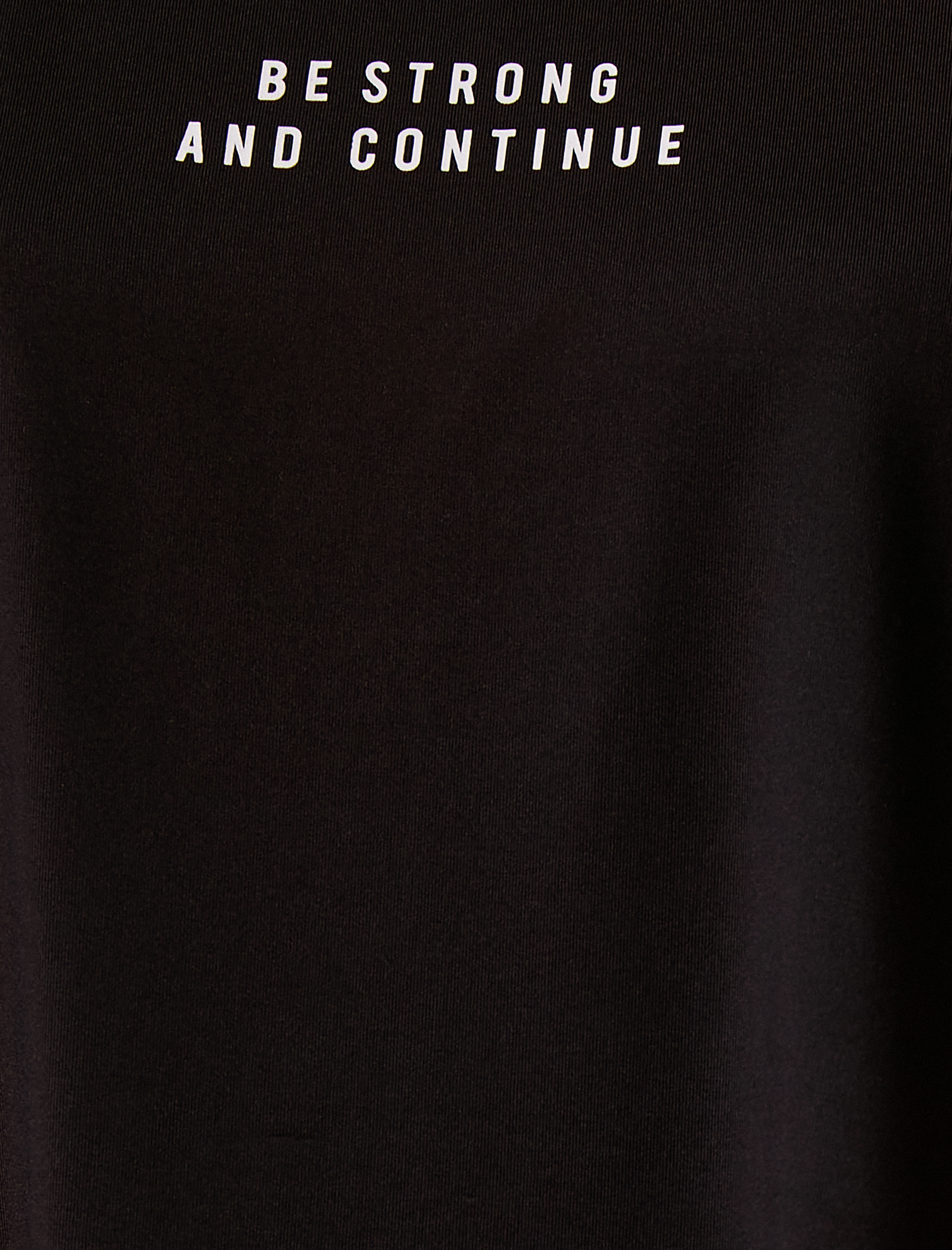   Oversize Spor Tişört Slogan Baskılı Kayık Yaka