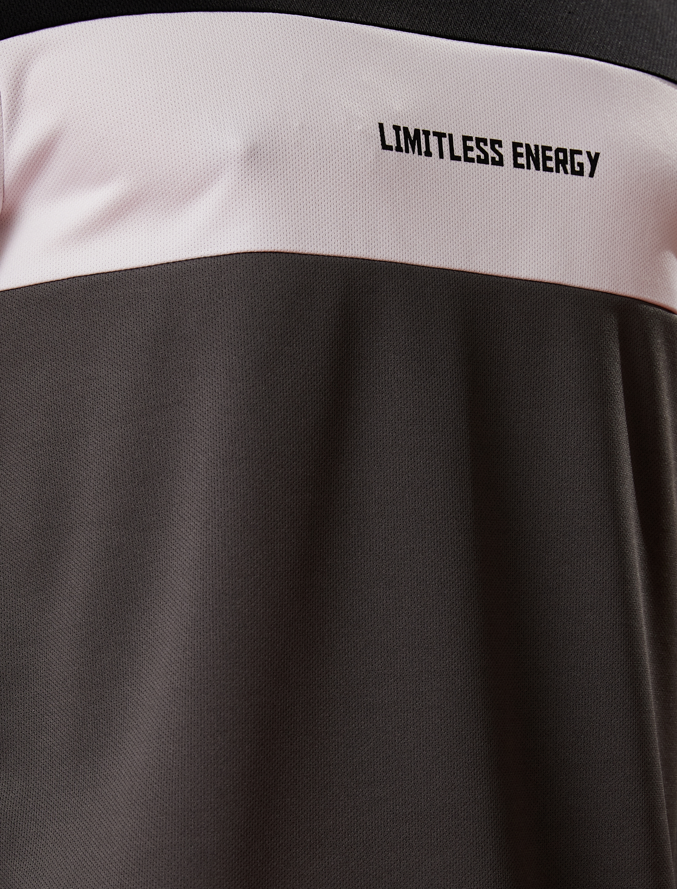   Spor Tişört Slogan Baskılı Renk Bloklu Bisiklet Yaka Nefes Alan Kumaş