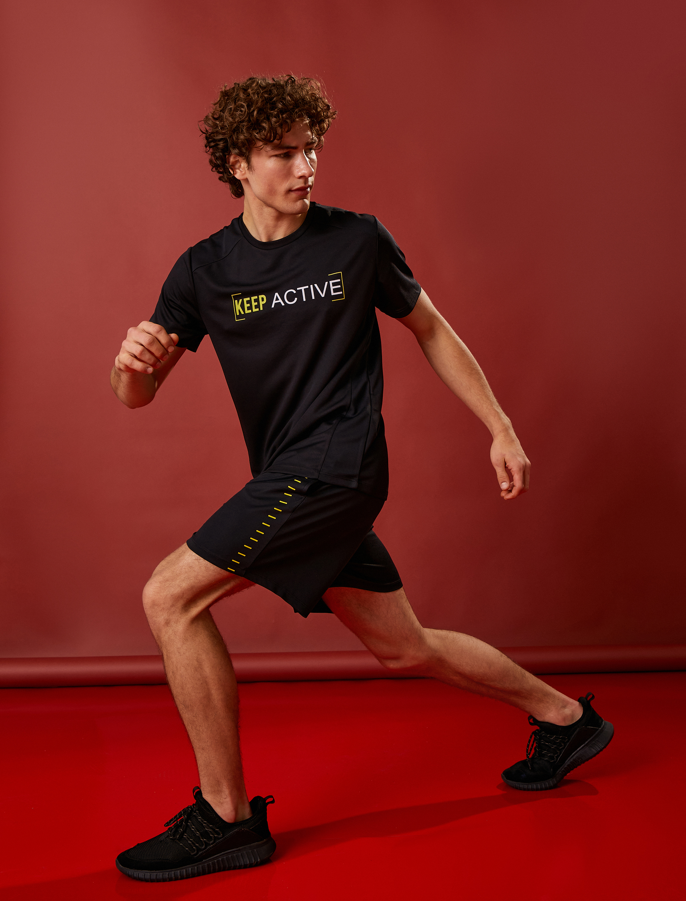   Baskılı Spor Şort