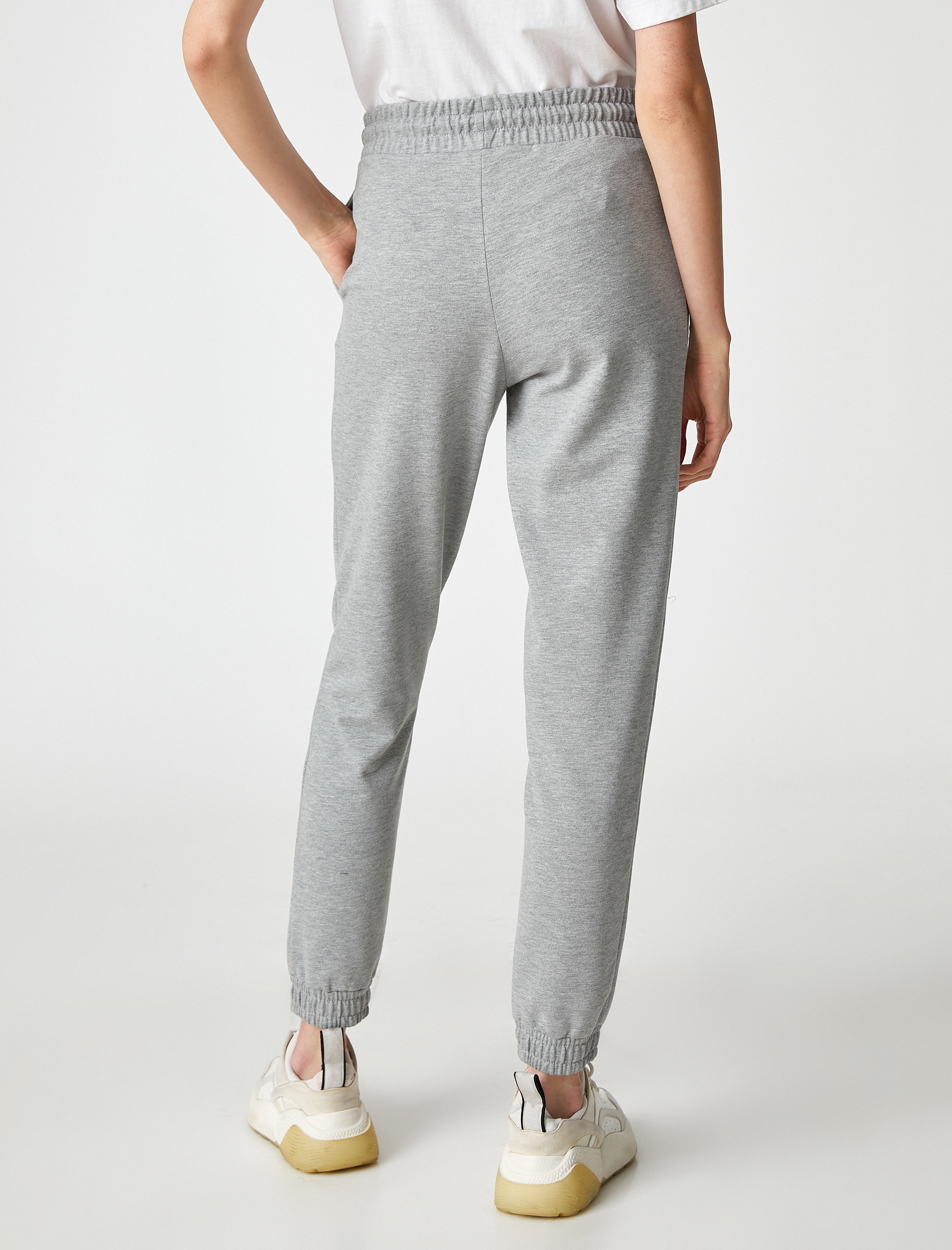   Jogger Eşofman Altı Beli Bağlamalı Pamuklu