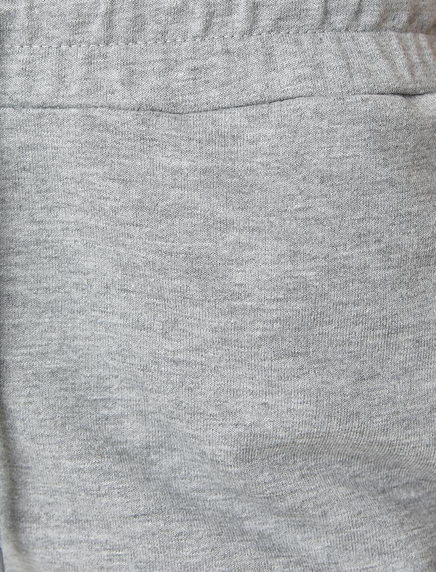   Jogger Eşofman Altı Beli Bağlamalı Pamuklu