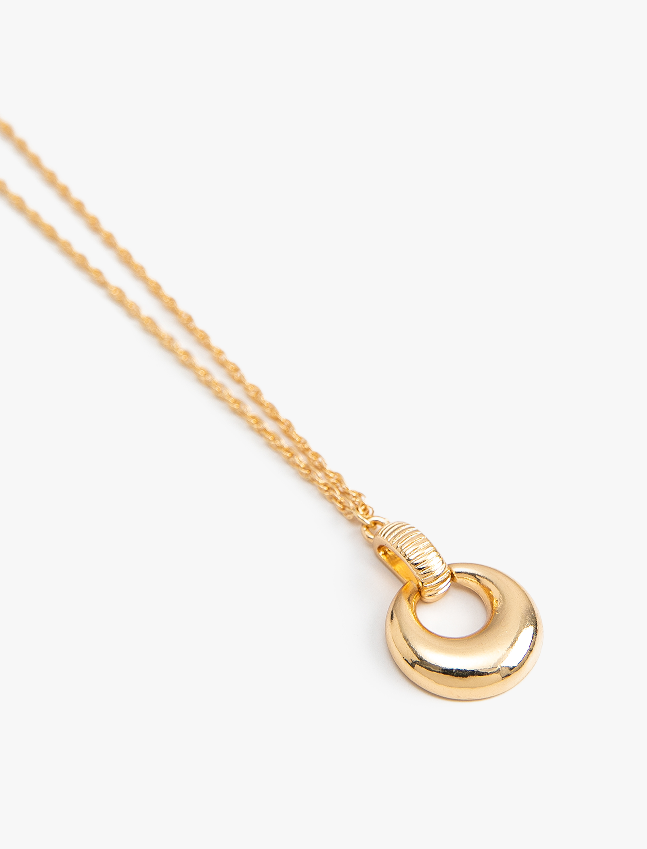  Kadın Zincir Kolye Halka Kolye Ucu Detaylı