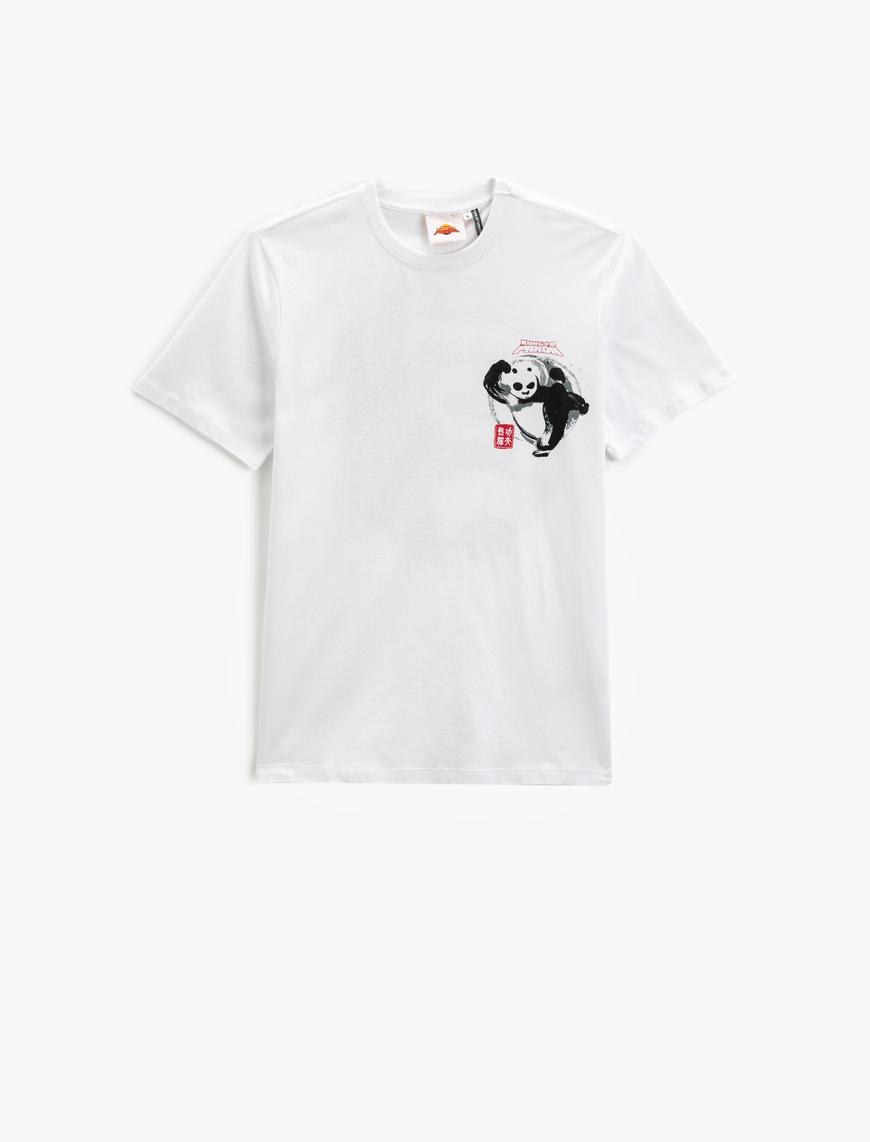   Kung Fu Panda Tişört Lisanslı Baskılı Bisiklet Yaka