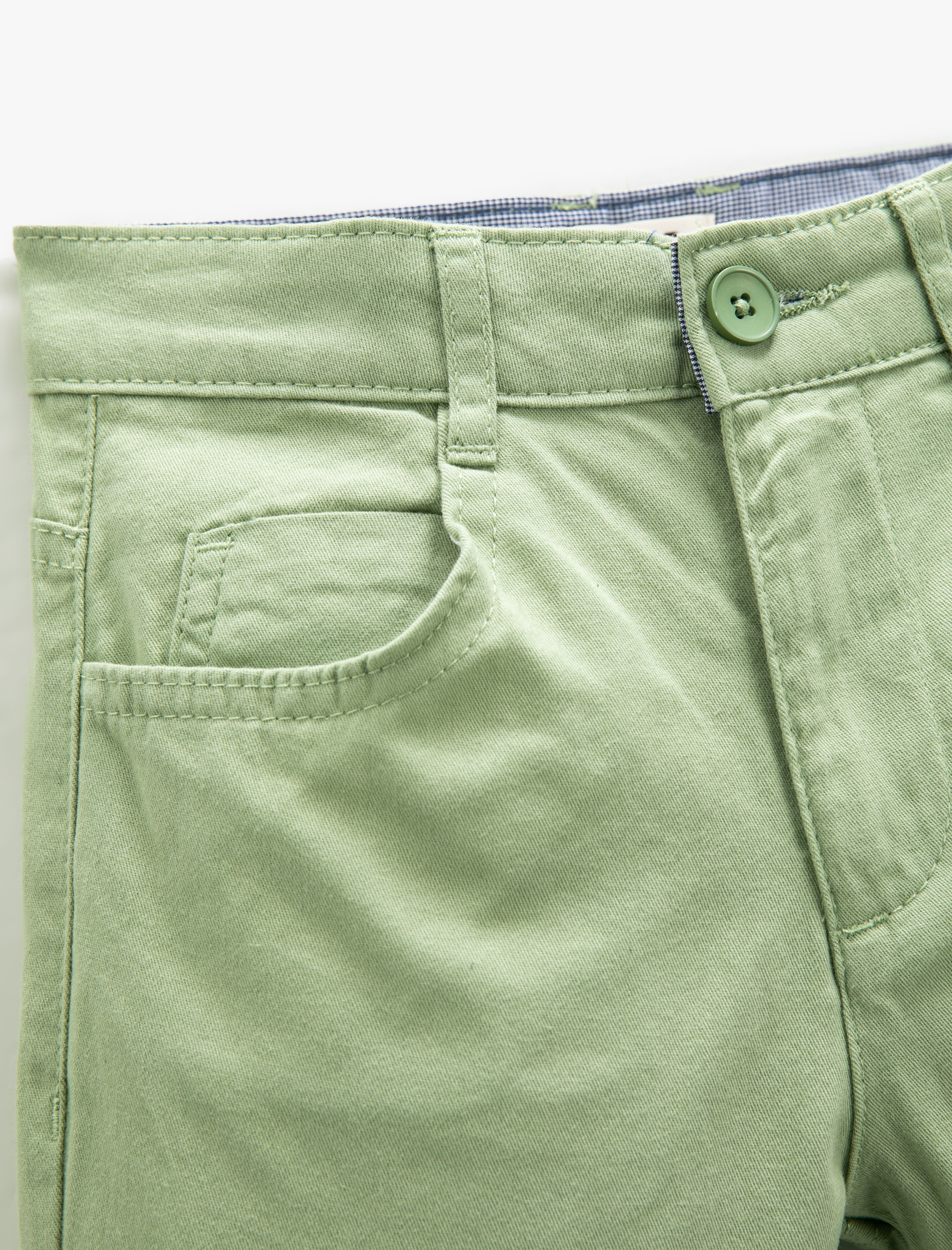 Koton Chino Pantolon Cepli Slim Fit Pamuklu Beli Ayarlanabilir Lastikli. 3