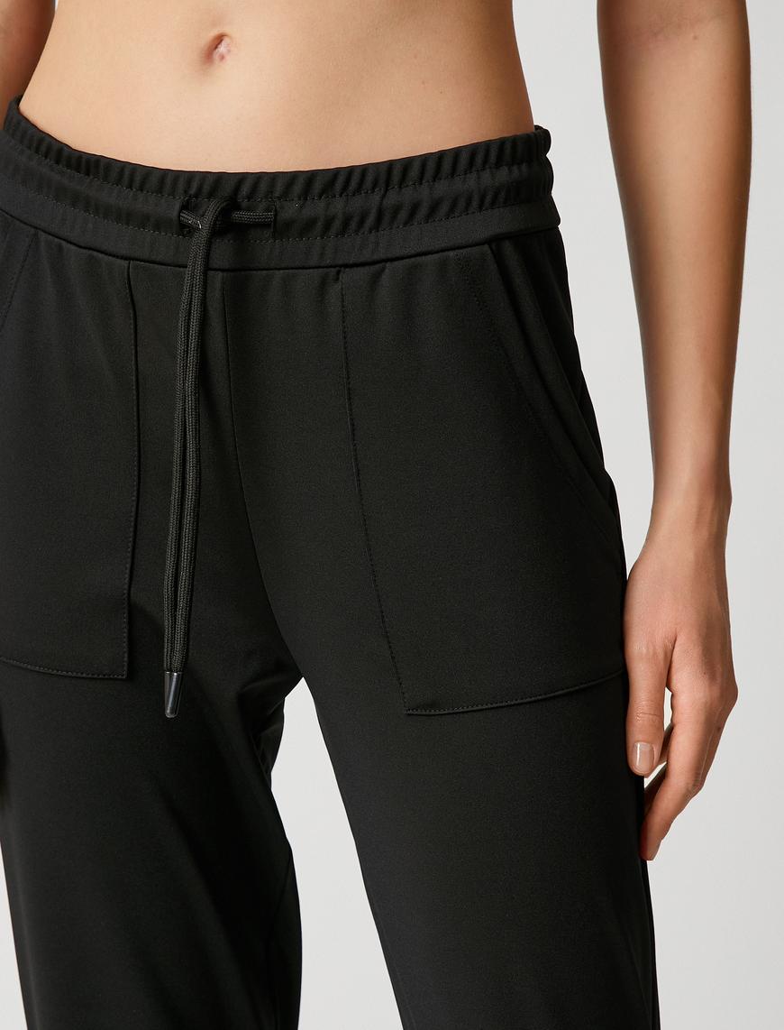   Jogger Eşofman Altı Cepli Beli Bağlamalı