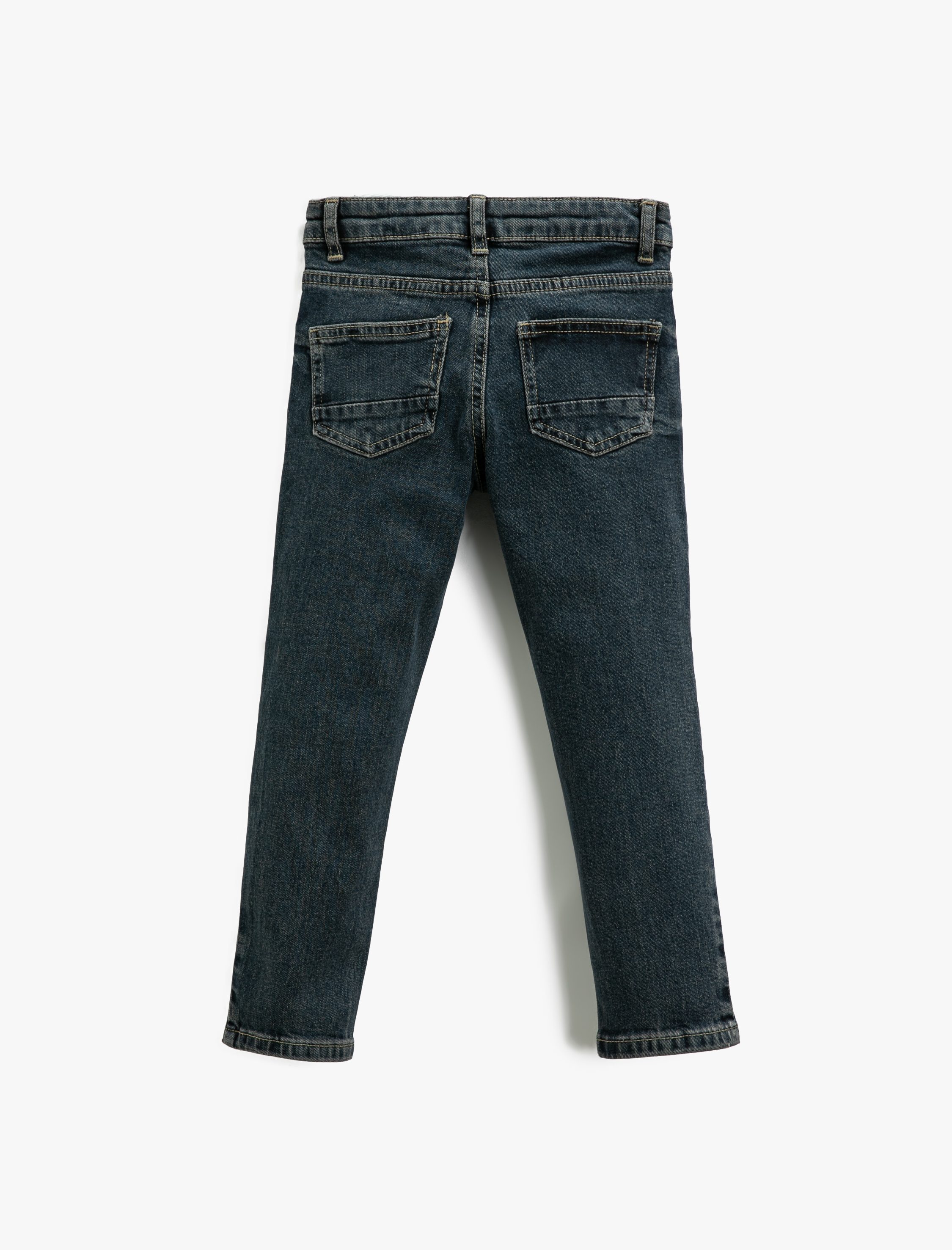 Koton Kot Pantolon Cepli Pamuklu - Skinny Jean Beli Ayarlanabilir Lastikli. 4