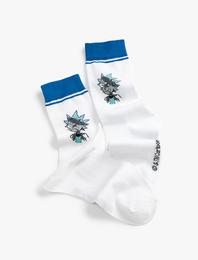 Rick and Morty Soket Çorap Lisanslı İşlemeli