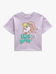 Lola Bunny Tişört Lisanslı Oversize Kısa Kollu Pamuklu