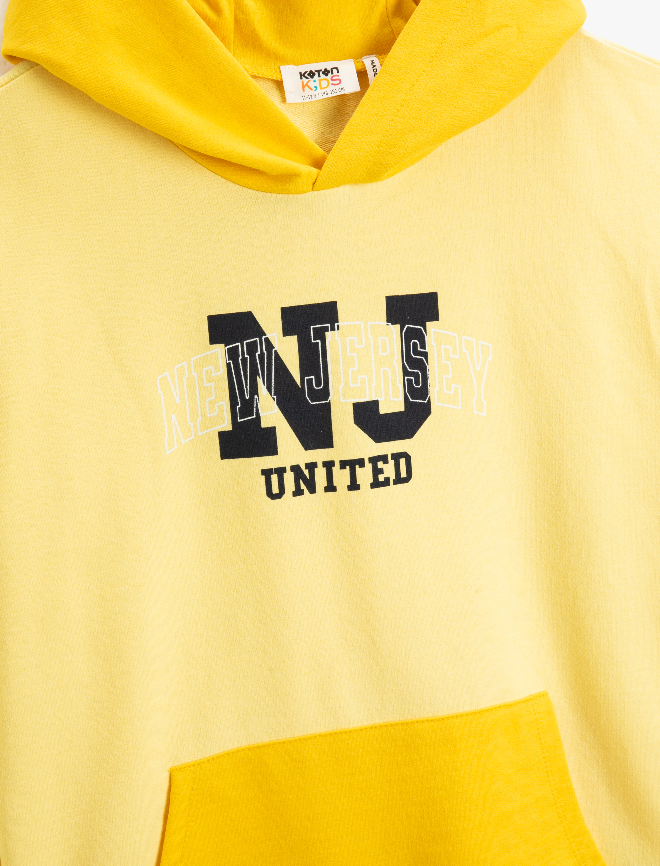  Erkek Çocuk Kapşonlu Sweatshirt Renk Bloklu Kanguru Cepli