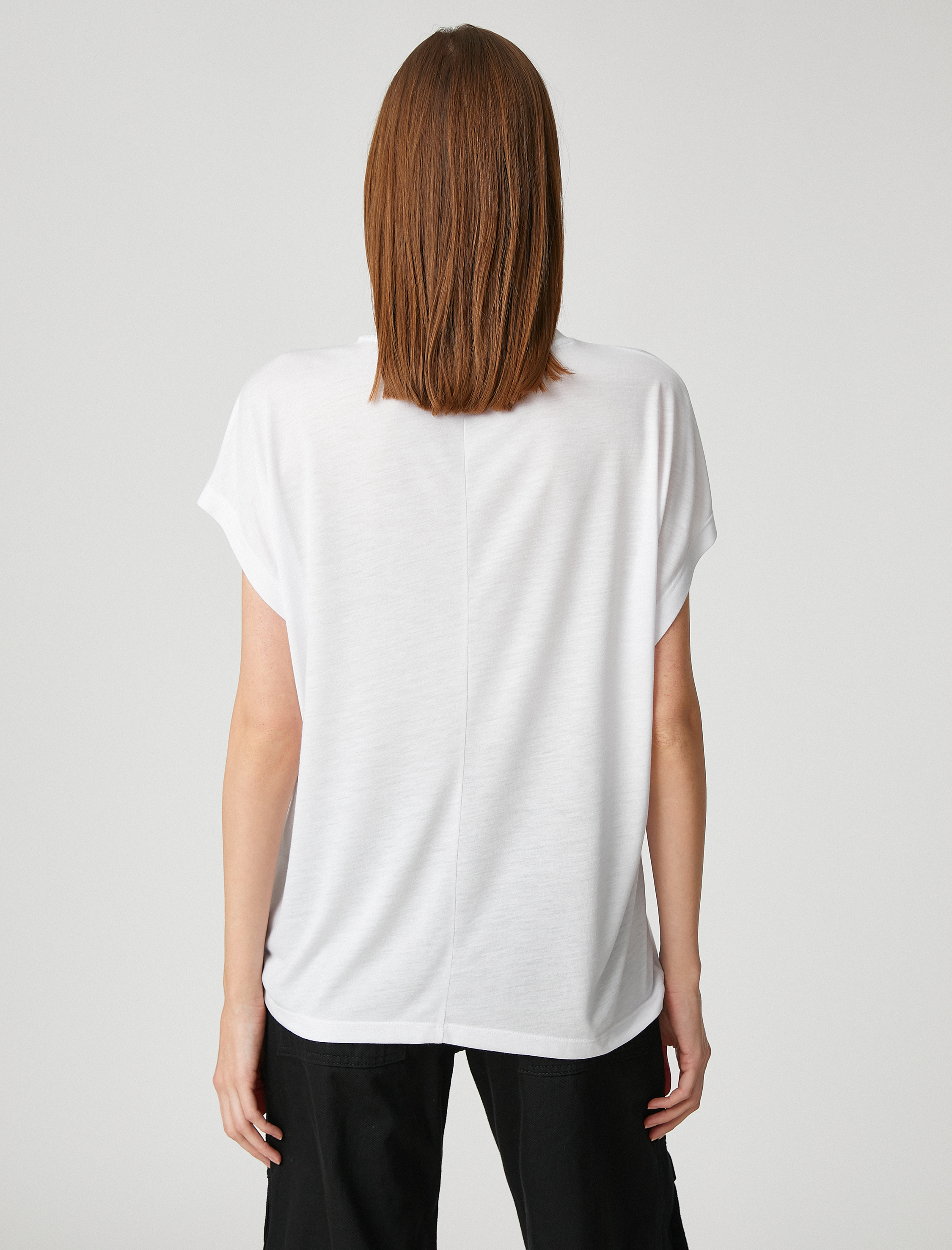   Animal Baskılı Tişört Kısa Kollu Bisiklet Yaka