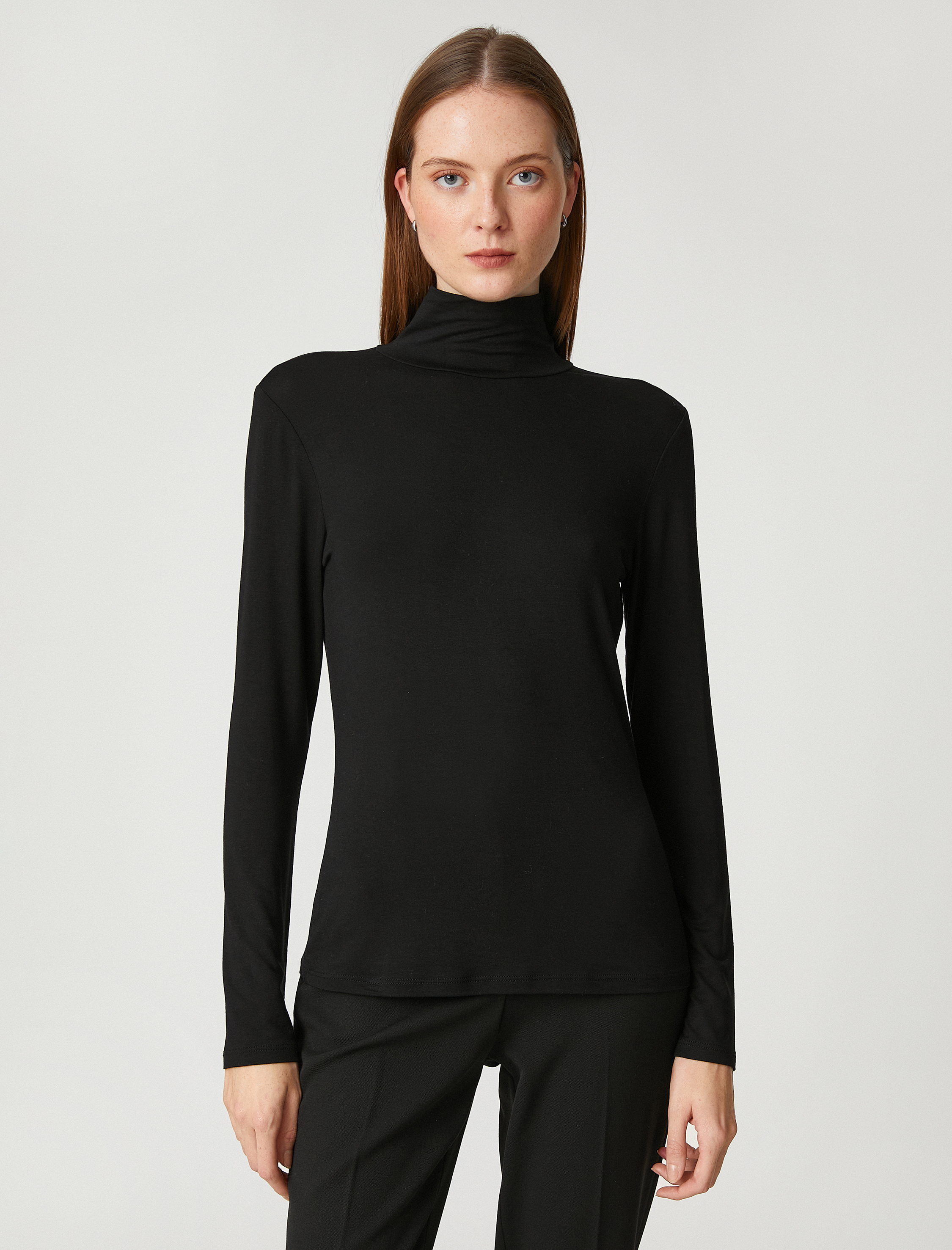   Uzun Kollu Tişört Balıkçı Yaka