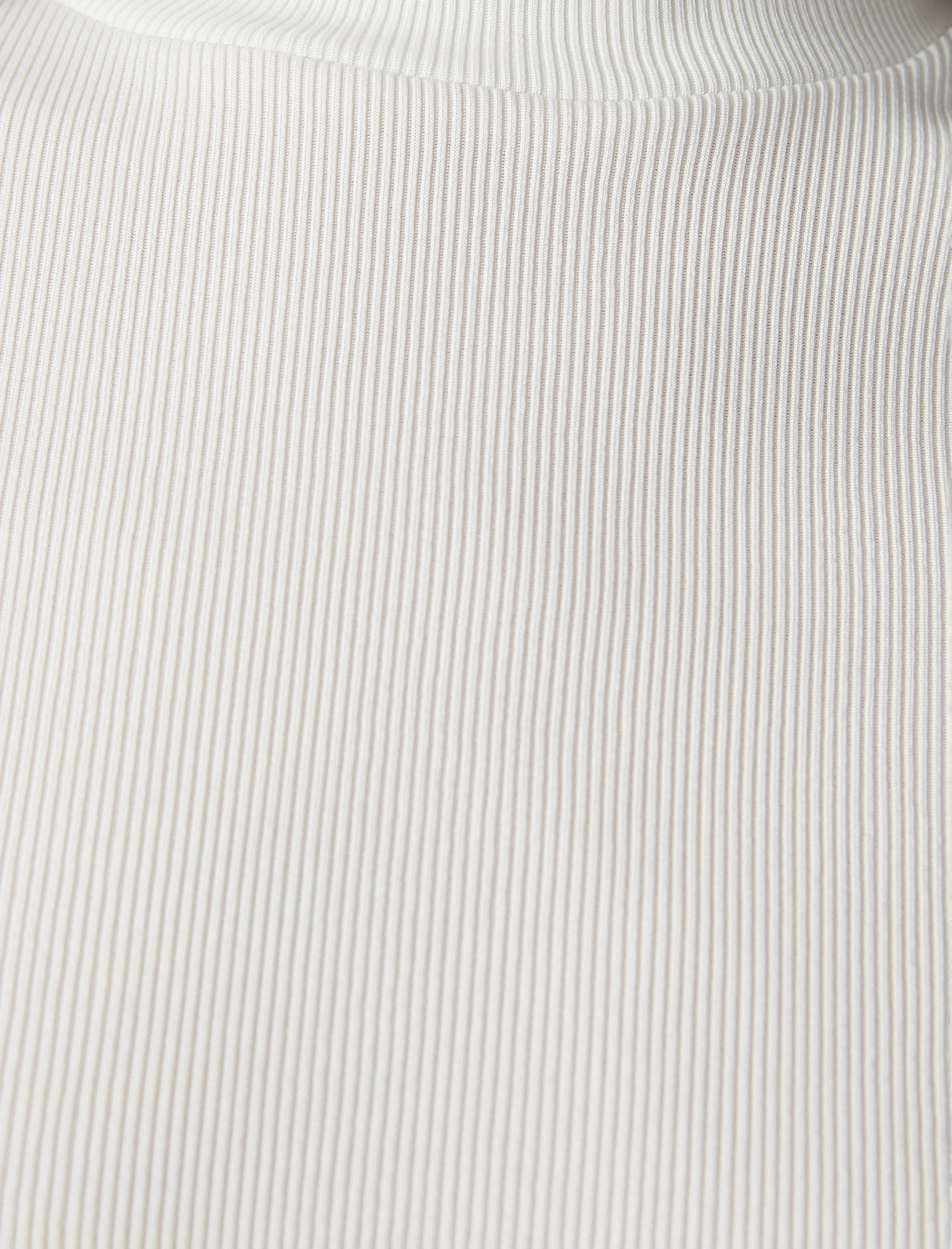   Fitilli Tişört Dik Yaka Kısa Kollu