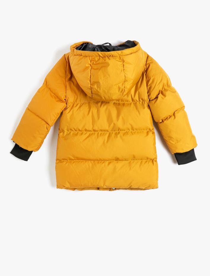 Erkek Çocuk Kapüşonlu Şişme Mont Softshell