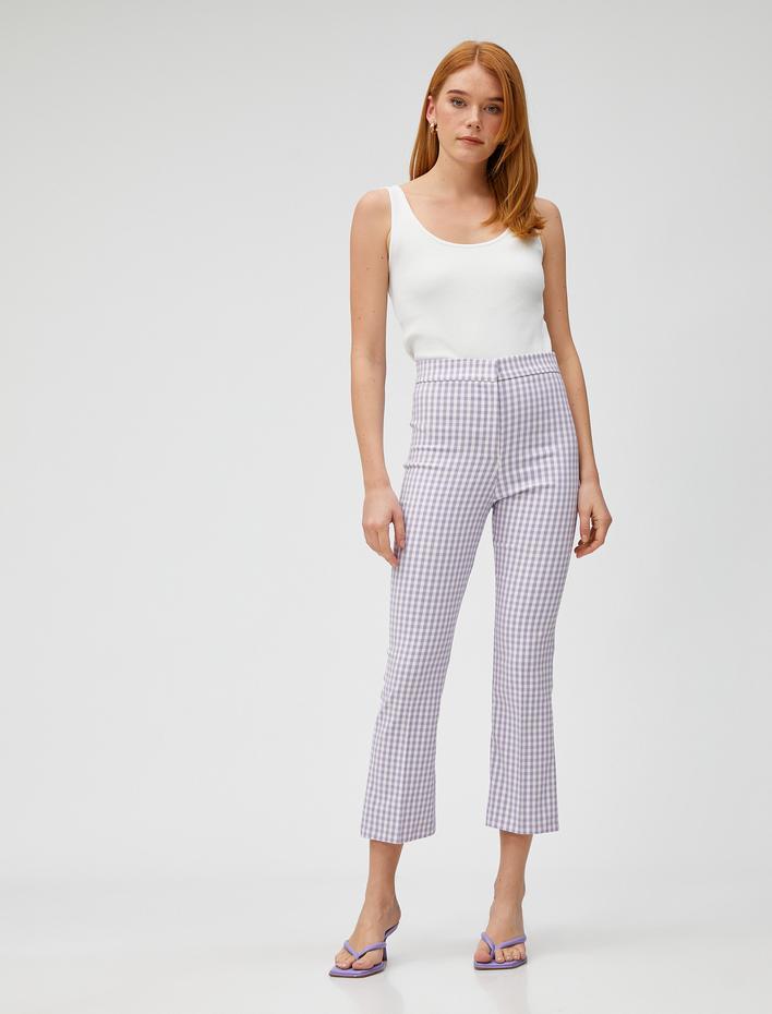  Crop İspanyol Paça Pantolon